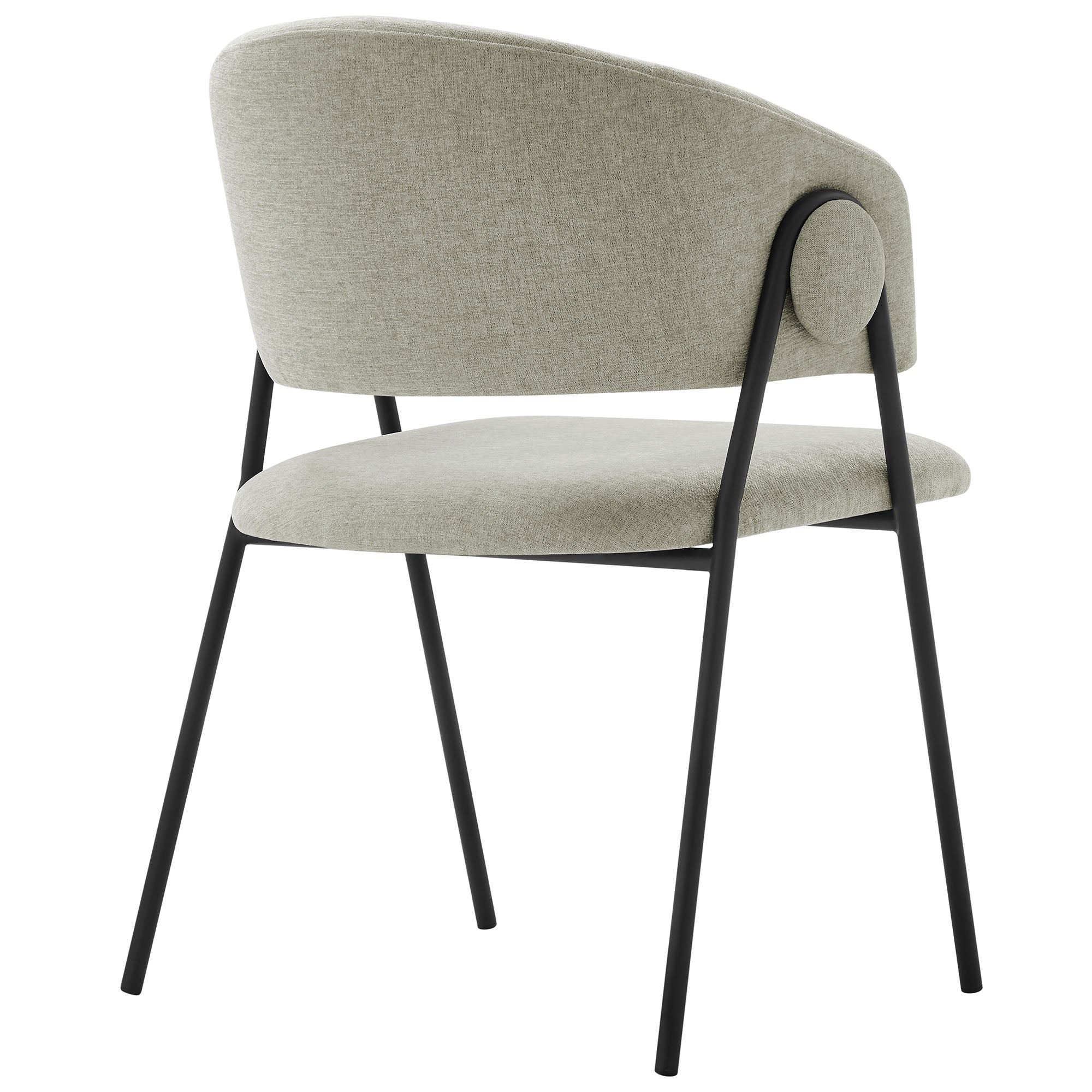 Nella Upholstered Heathered Chenille Dining Chairs Set of 2 by Modway - Image 24
