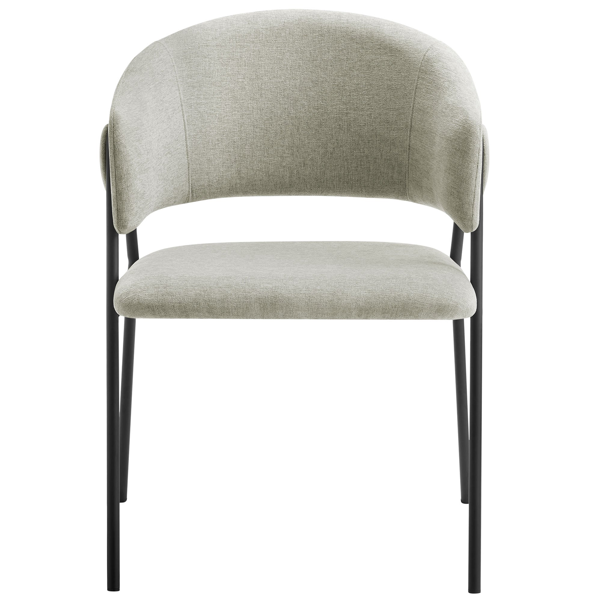 Nella Upholstered Heathered Chenille Dining Chairs Set of 2 by Modway - Image 25