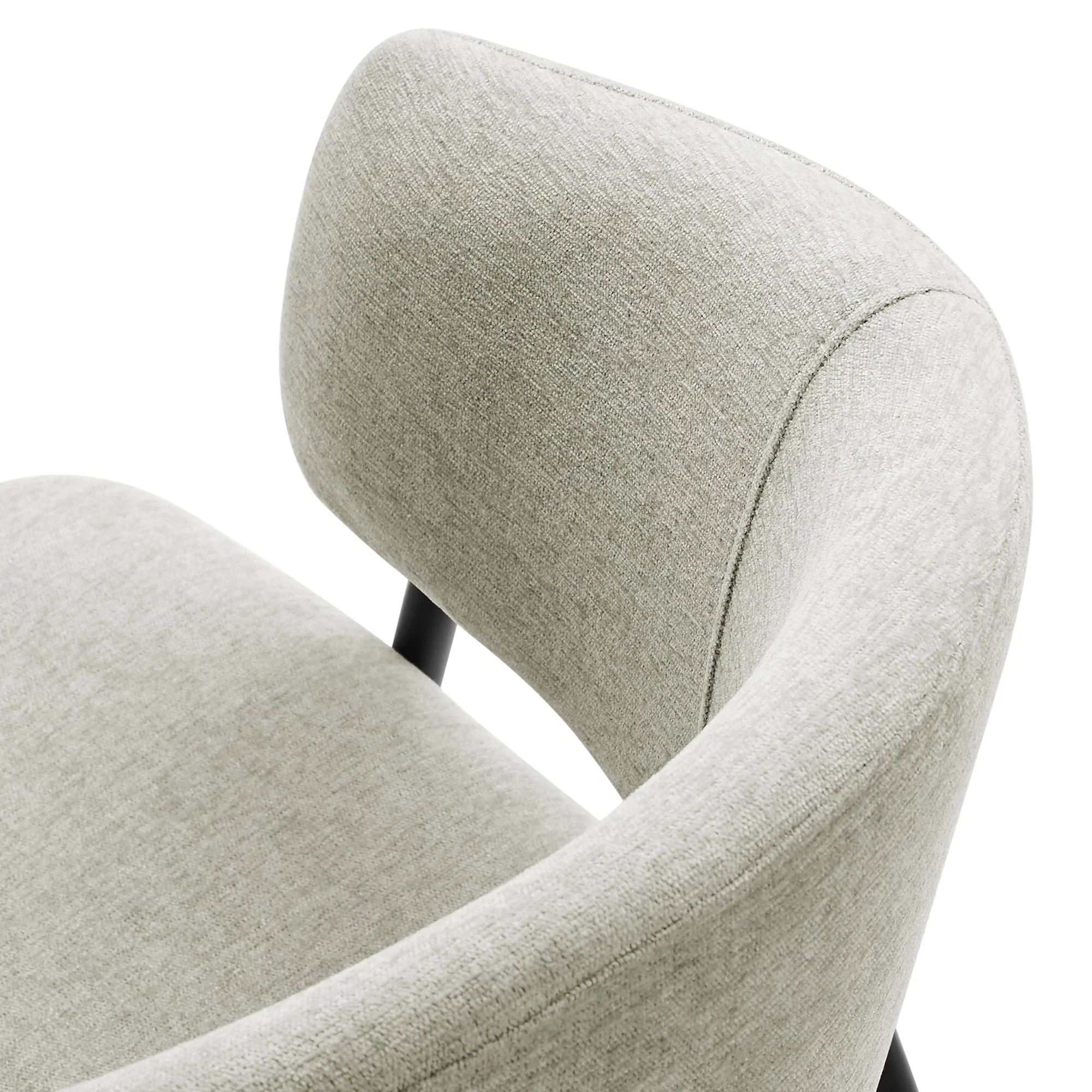 Nella Upholstered Heathered Chenille Dining Chairs Set of 2 by Modway - Image 26