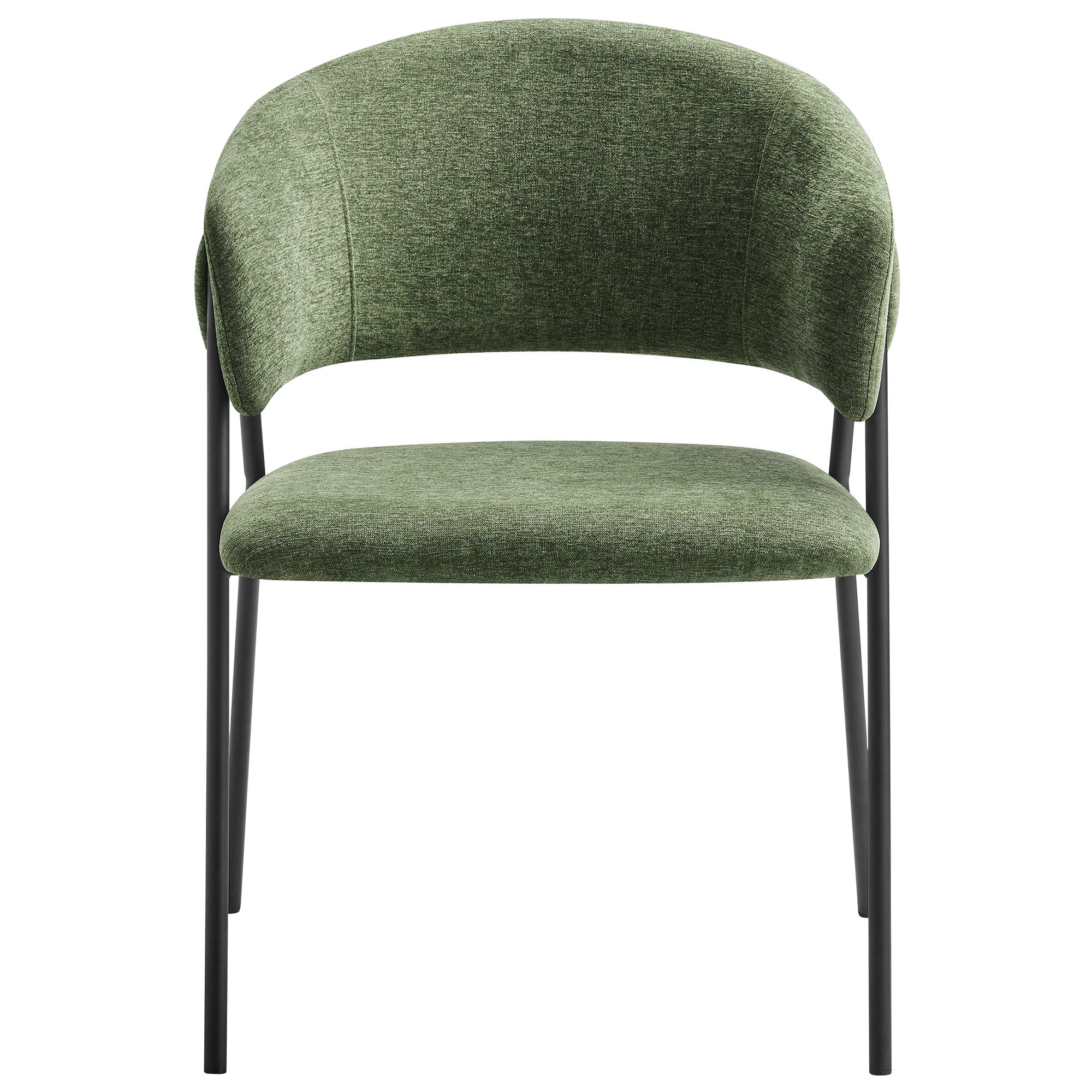 Nella Upholstered Heathered Chenille Dining Chairs Set of 2 by Modway - Image 6