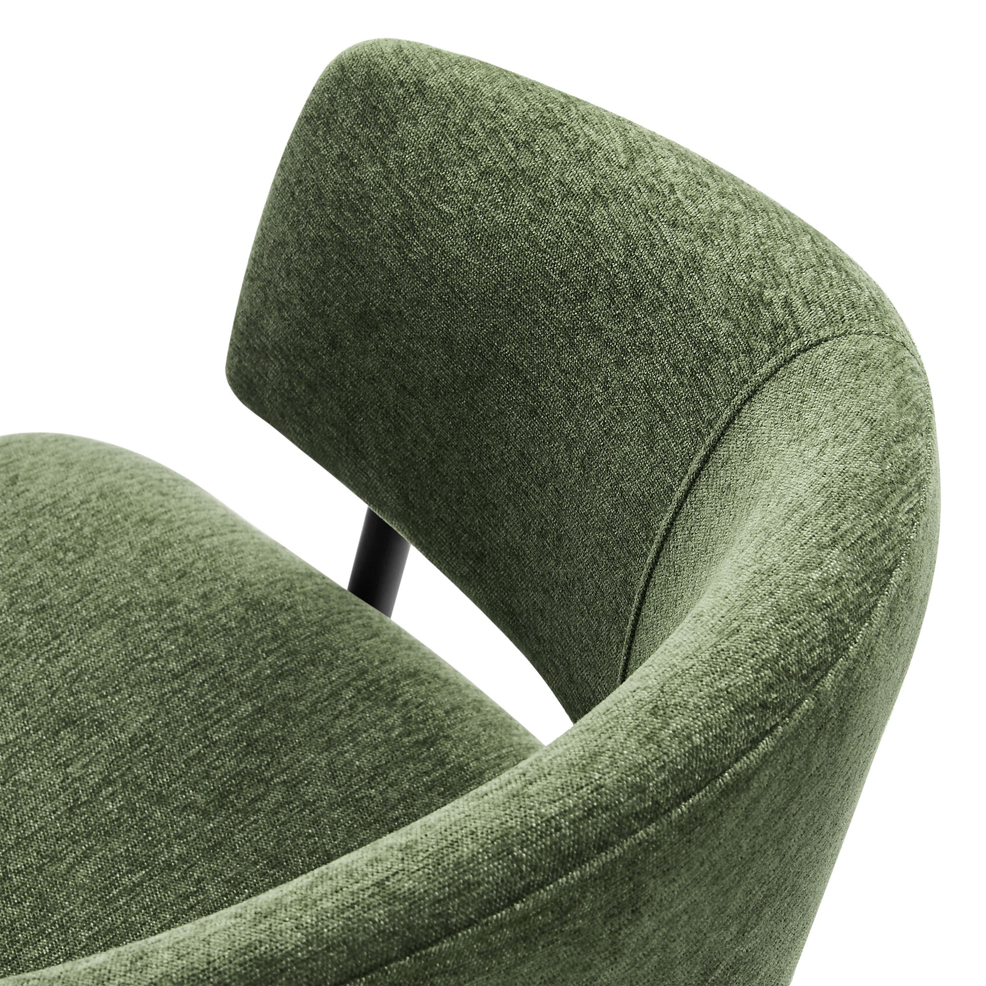 Nella Upholstered Heathered Chenille Dining Chairs Set of 2 by Modway - Image 7