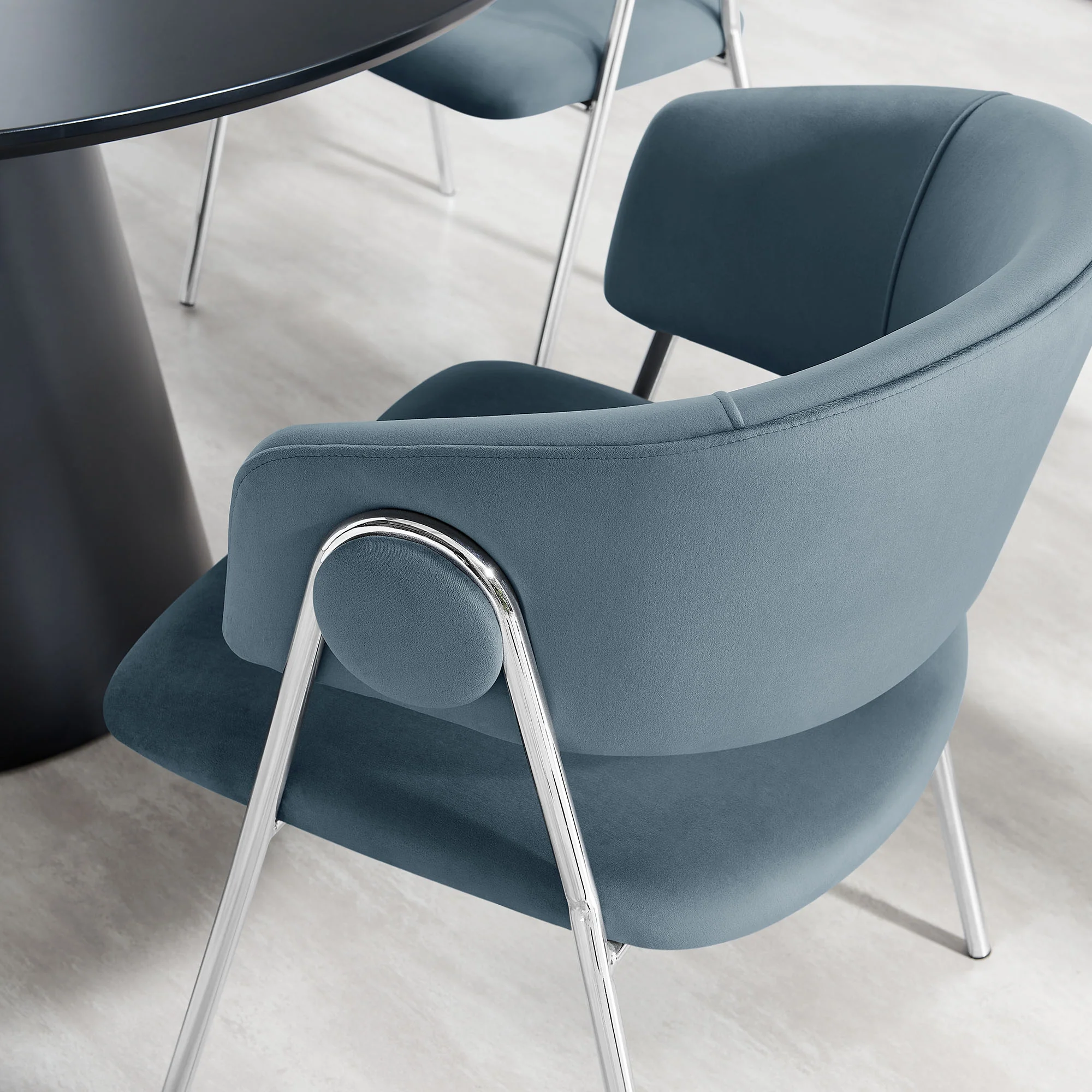 Nella Upholstered Performance Velvet Dining Chair Set of 2 by Modway - Image 17