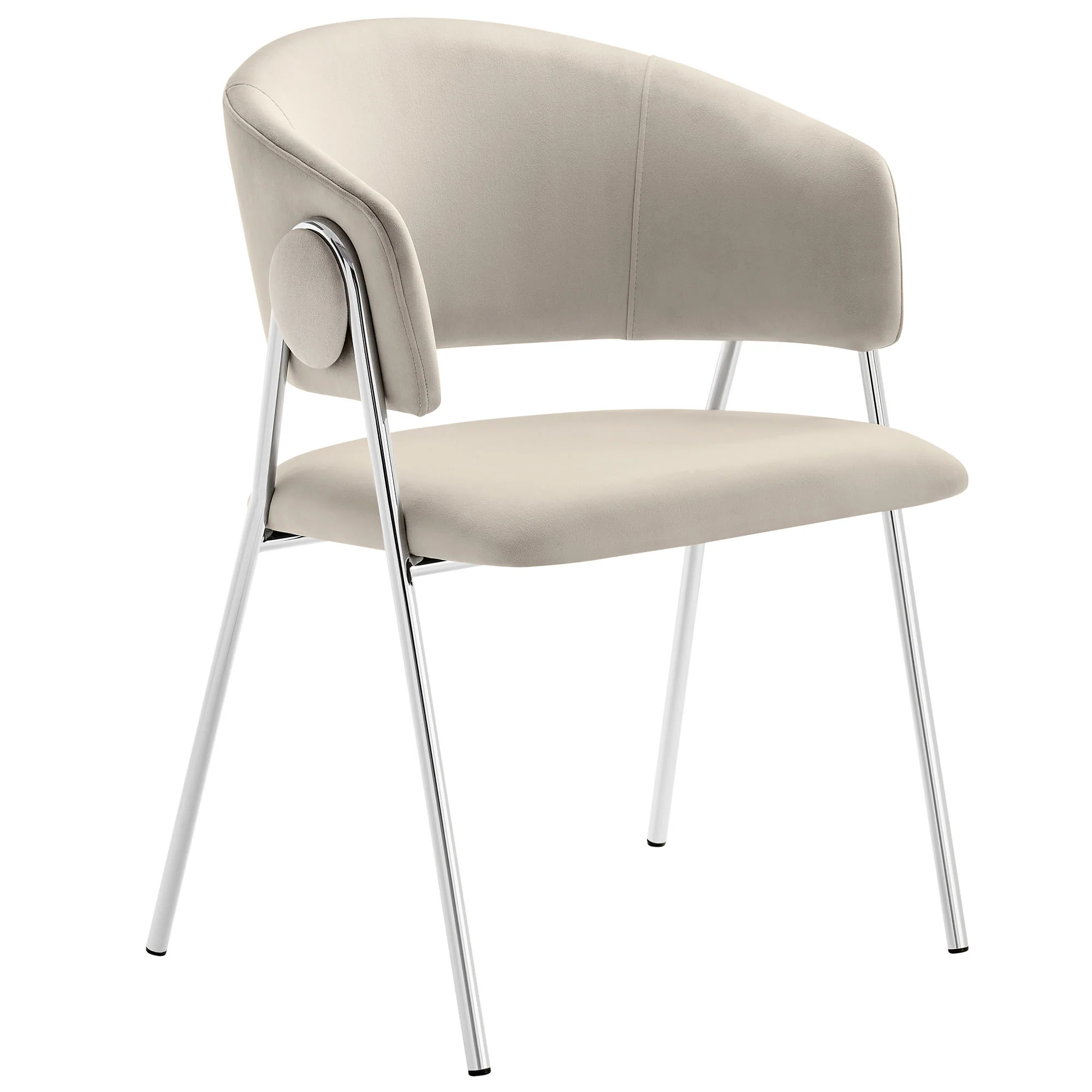 Nella Upholstered Performance Velvet Dining Chair Set of 2 by Modway - Image 3