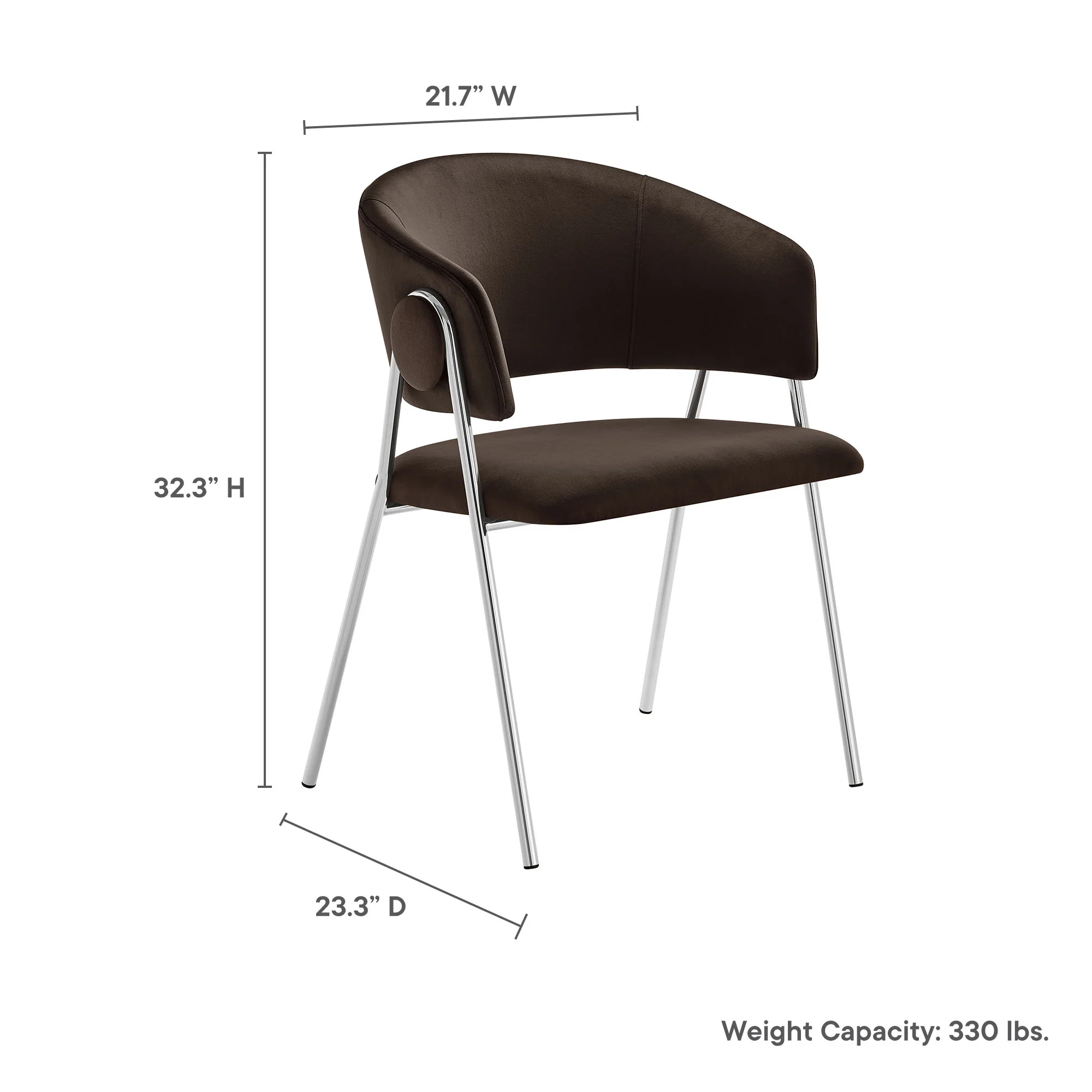 Nella Upholstered Performance Velvet Dining Chair Set of 2 by Modway - Image 30