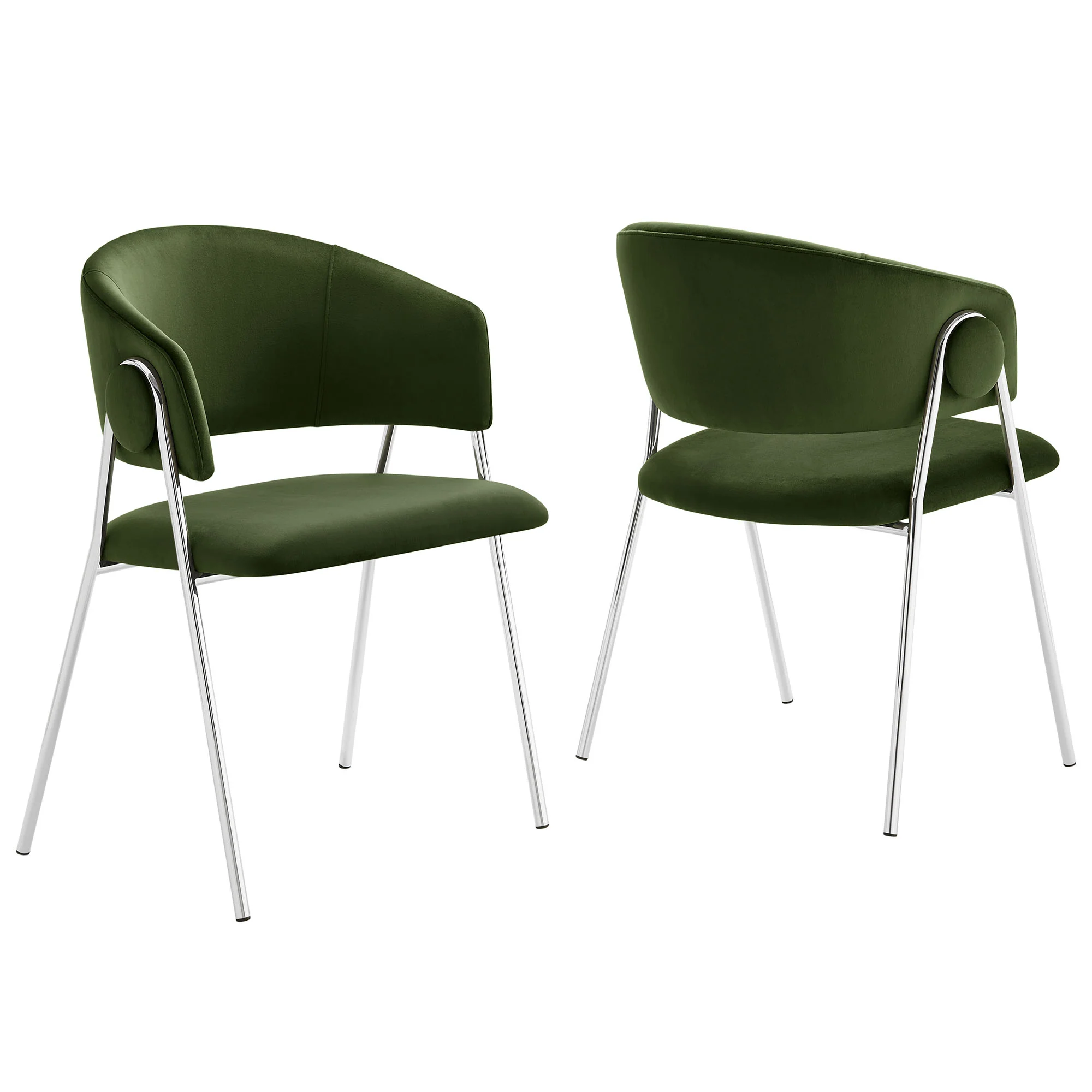 Nella Upholstered Performance Velvet Dining Chair Set of 2 by Modway - Image 31