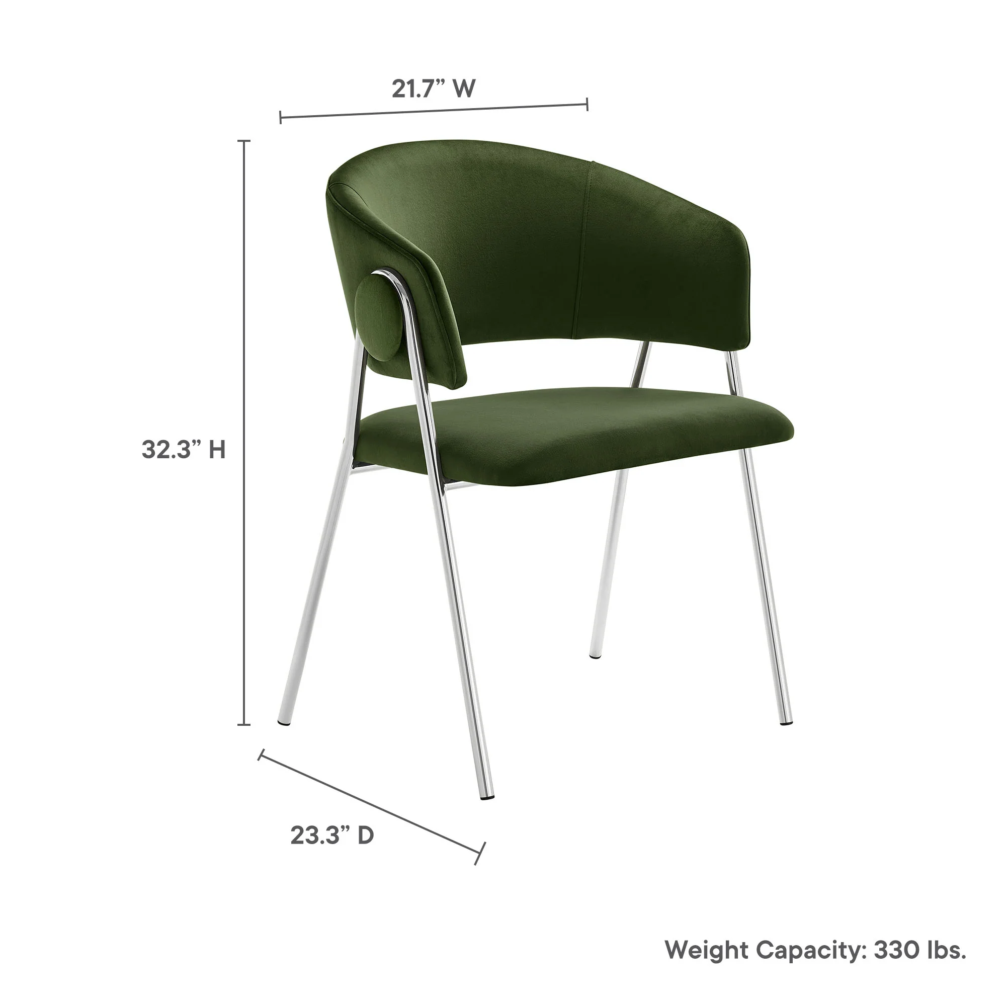 Nella Upholstered Performance Velvet Dining Chair Set of 2 by Modway - Image 40
