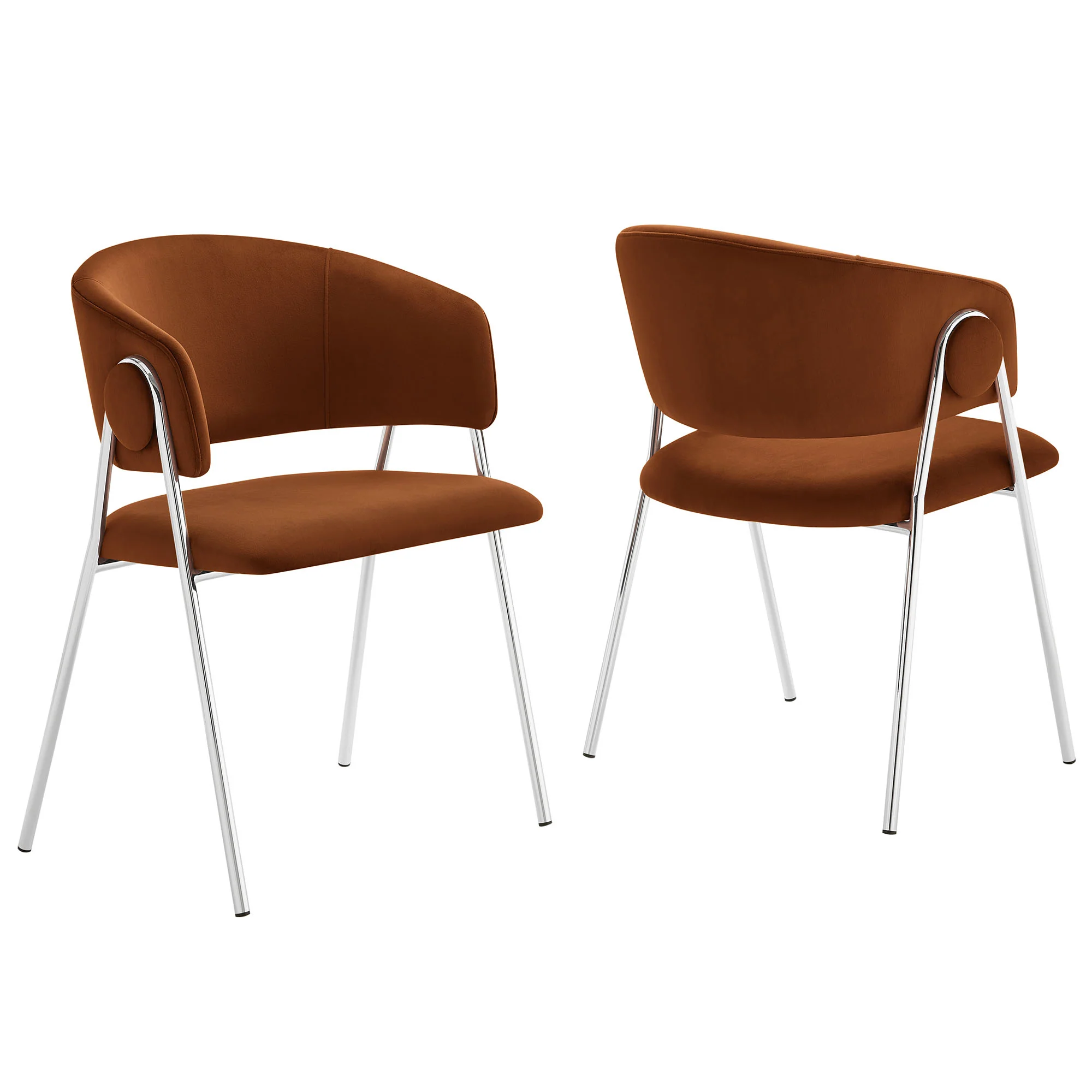 Nella Upholstered Performance Velvet Dining Chair Set of 2 by Modway - Image 41