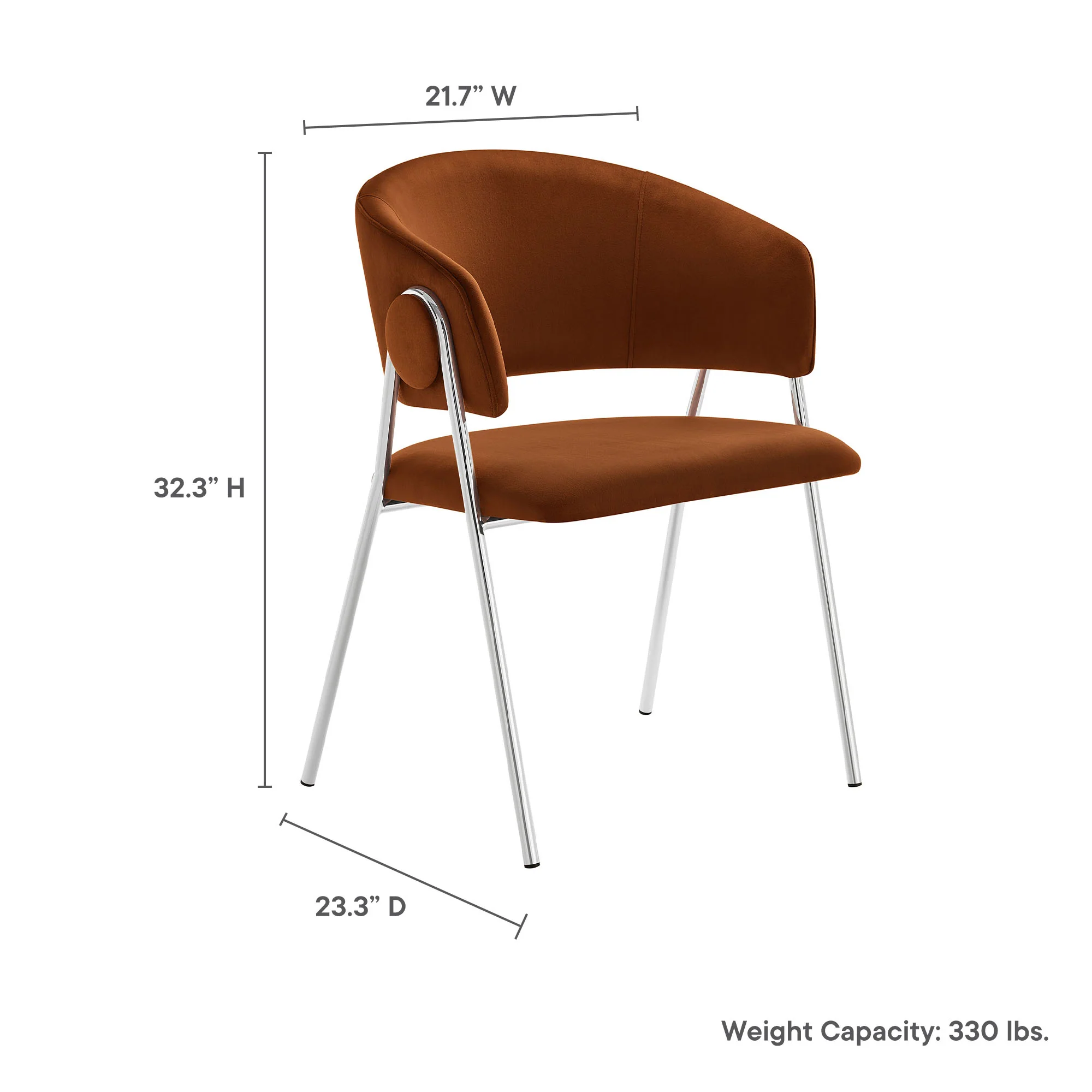 Nella Upholstered Performance Velvet Dining Chair Set of 2 by Modway - Image 50