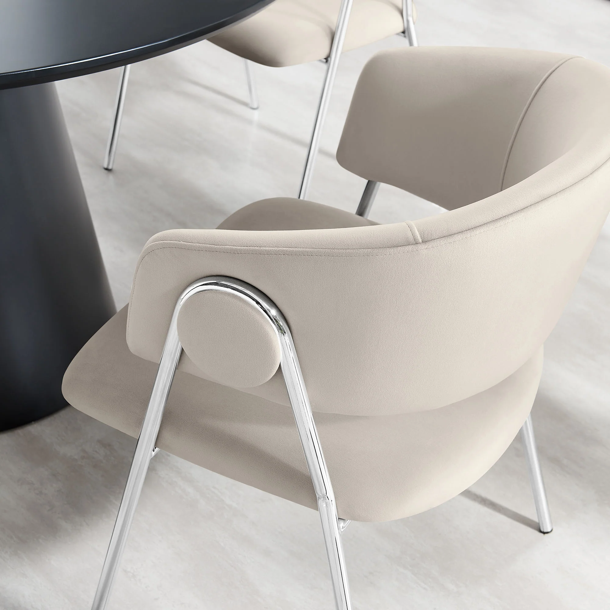 Nella Upholstered Performance Velvet Dining Chair Set of 2 by Modway - Image 8