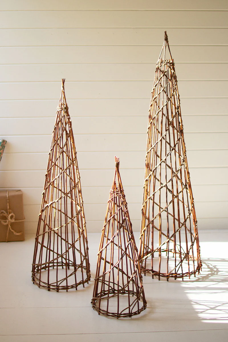 Nesting Twig Christmas Trees (Min 2) Set Of 3 By Kalalou - Image 2