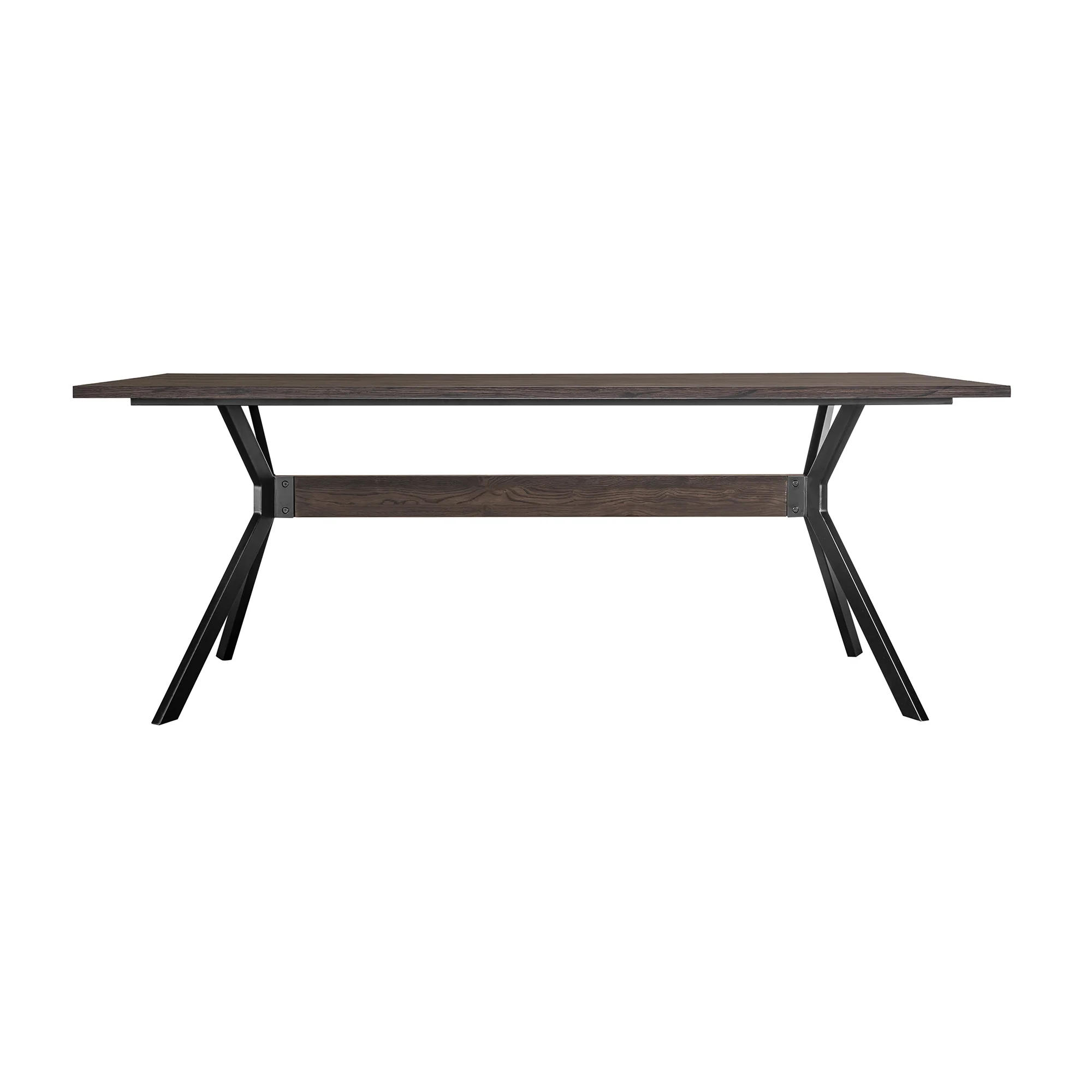 Nevada Rustic 2 piece set with Dining Table and Sideboard in Dark Brown By Armen Living - Image 4