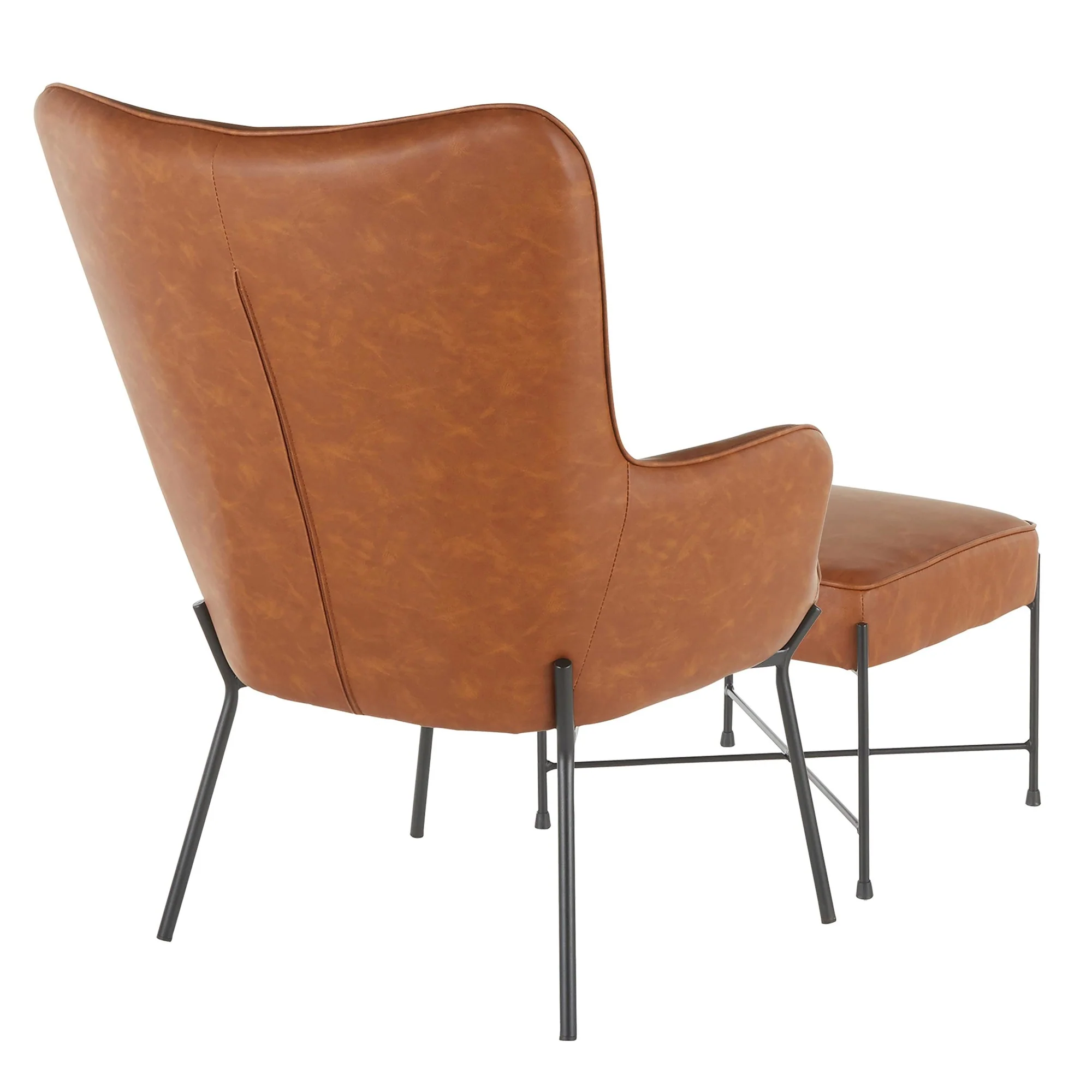 LumiSource Izzy Lounge Chair + Ottoman Set - Image 3