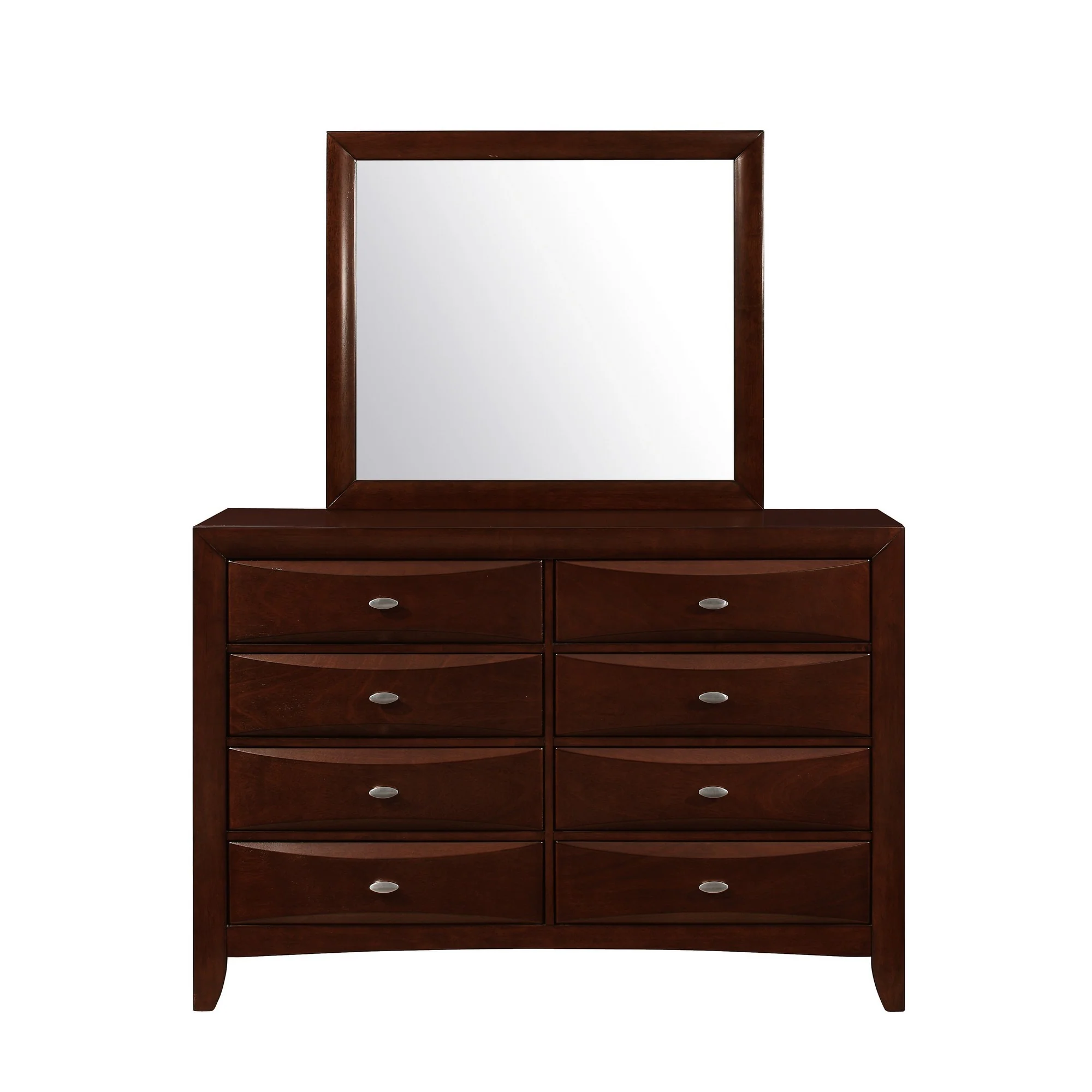 New Merlot Dresser With 5 Chambared Drawer By Homeroots - Image 2