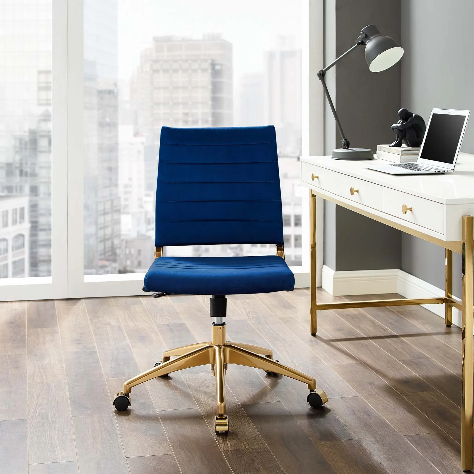 Modway Jive Armless Mid Back Performance Velvet Office Chair - EEI-4280 - Image 10