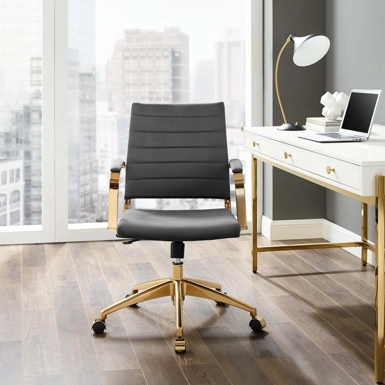 Modway Jive Mid Back Performance Velvet Office Chair - EEI-4281 - Image 8