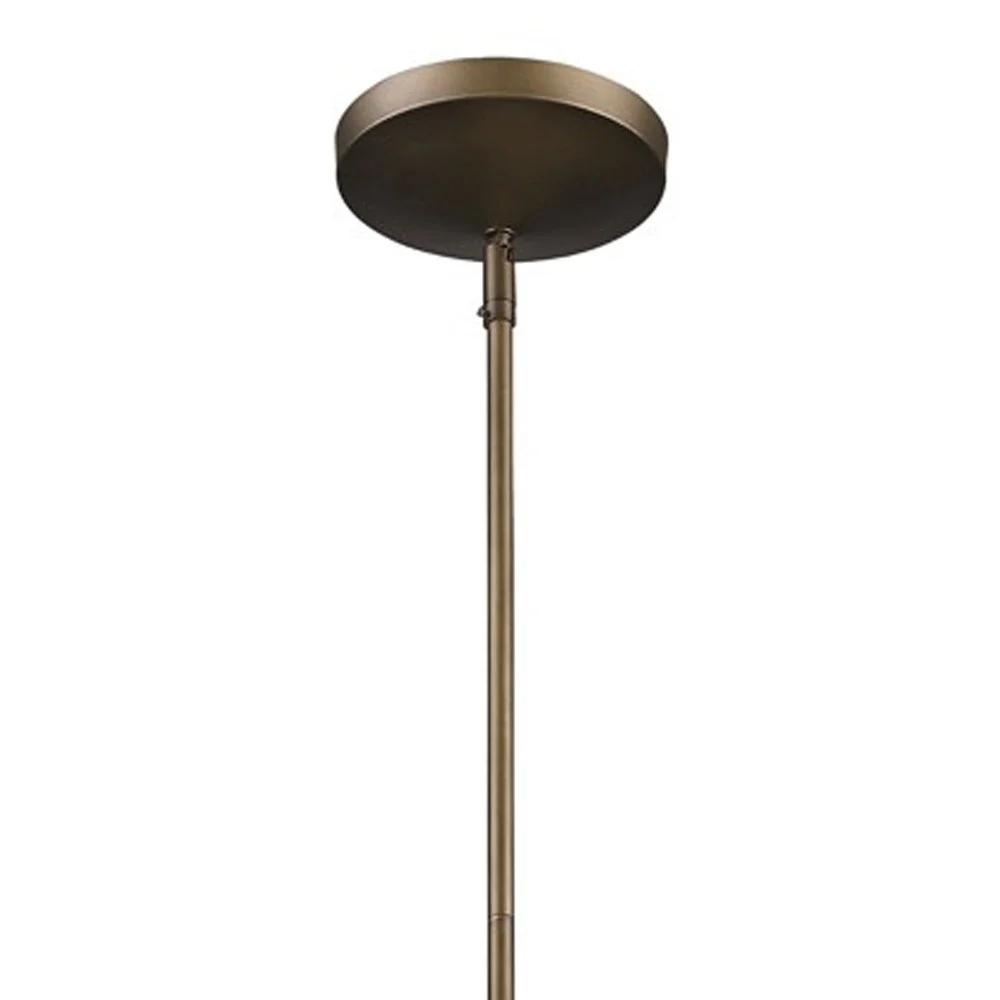 Newport 1-Light Tin Coated Pendant With Raw Brass Interior Shade And Louver By Homeroots - Image 3