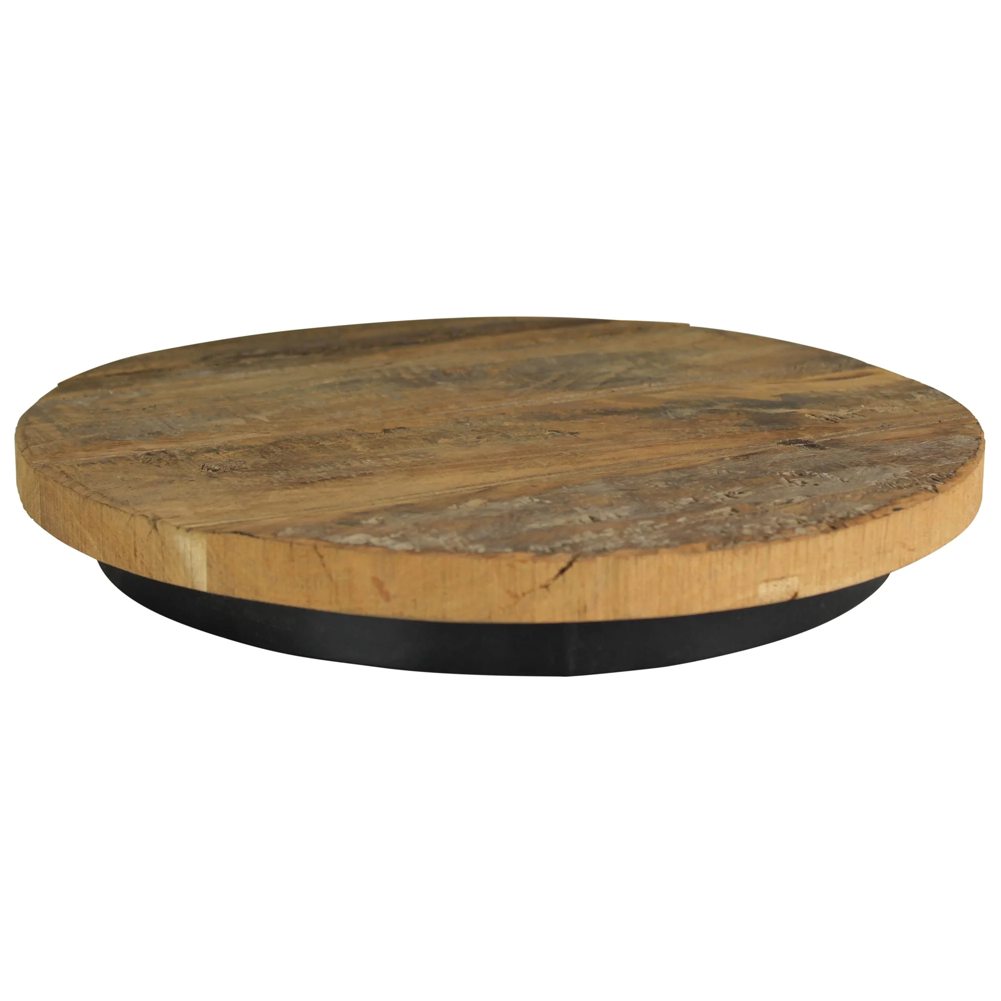 Newton Round Riser, ReclaiMedium Wood - Small Set Of 2 By HomArt - Image 3