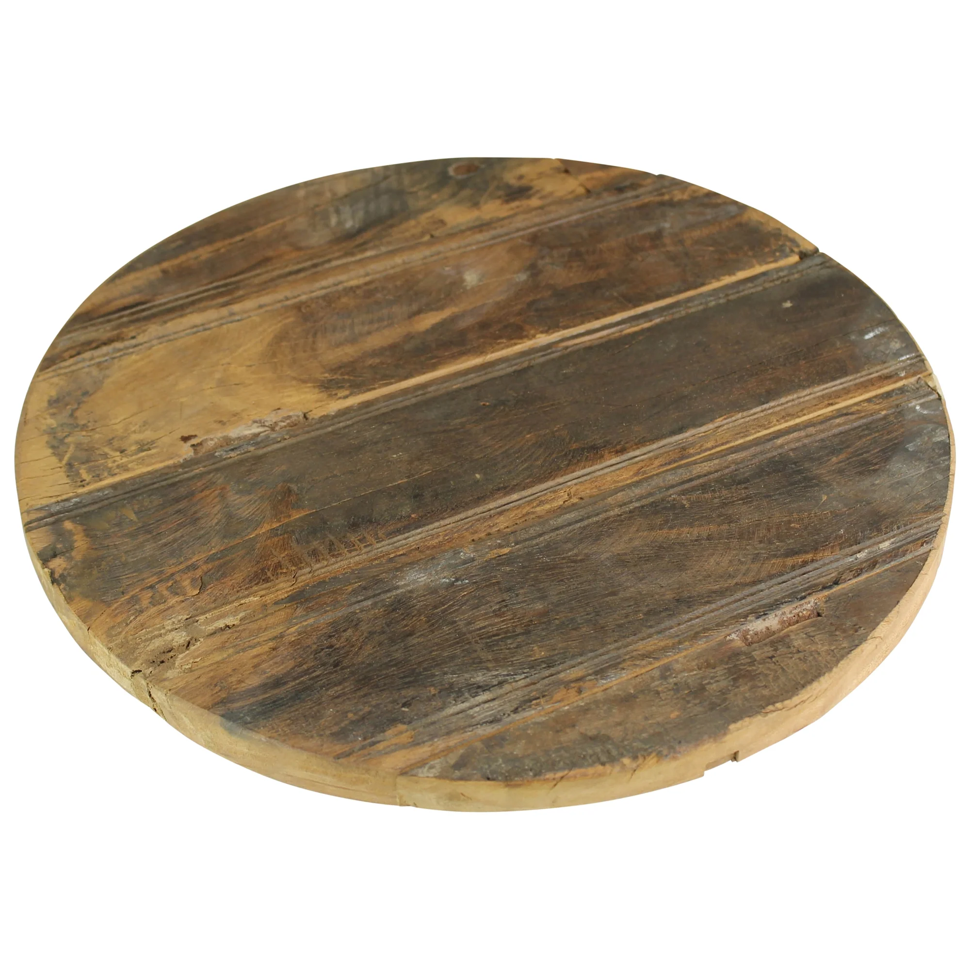 Newton Round Riser, ReclaiMedium Wood - Small Set Of 2 By HomArt - Image 6