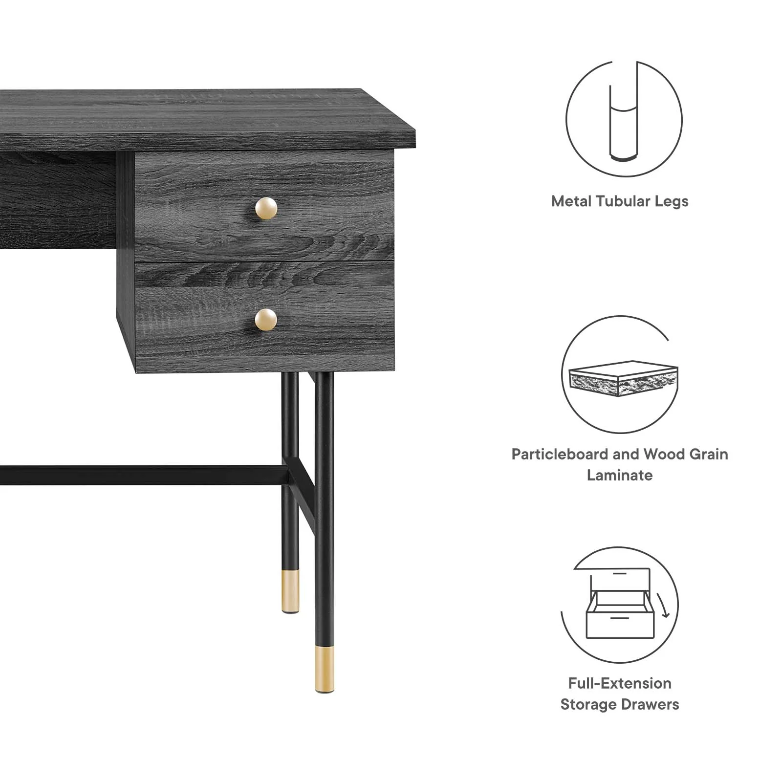 Nexus Office Desk By Modway - EEI-6284 - Image 9