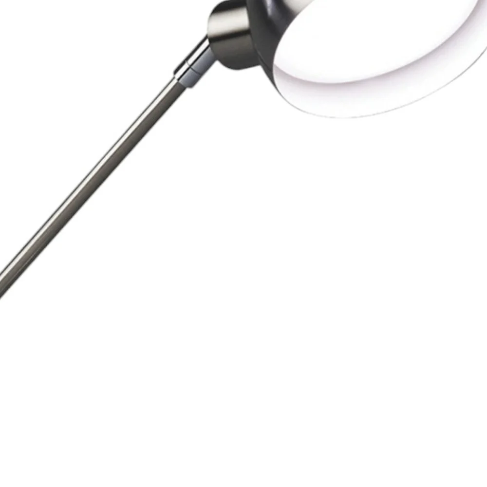 Nickel Metal Adjustable Swing Arm LED Desk Lamp With USB By Homeroots - Image 2