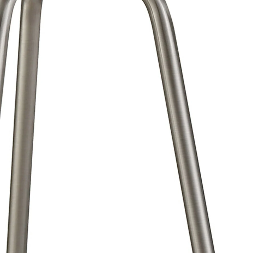 Nickel Metal Table Lamp With White Drum Shade By Homeroots - Image 2
