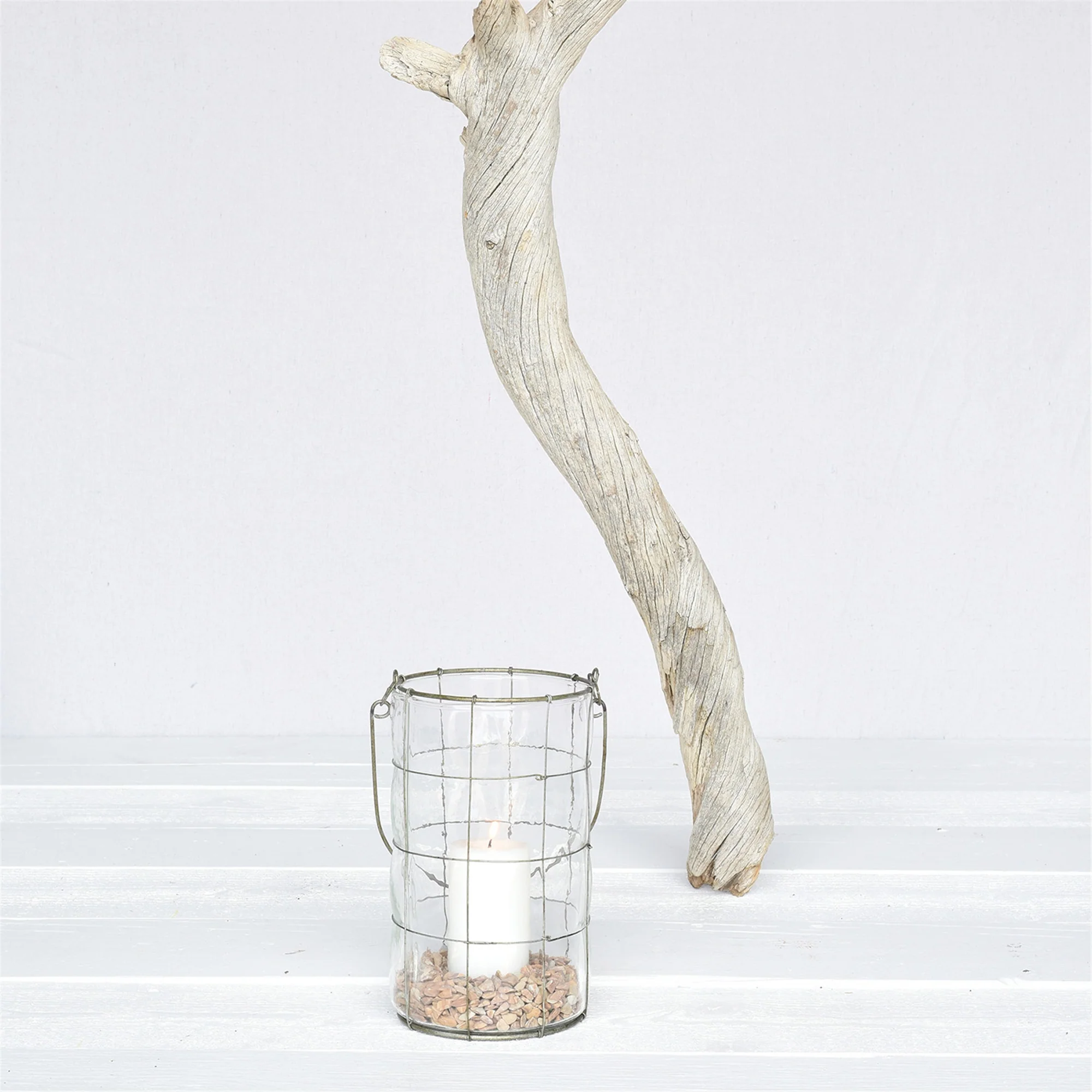 Nils Lantern, Glass - Large Set Of 2 By HomArt - Image 2