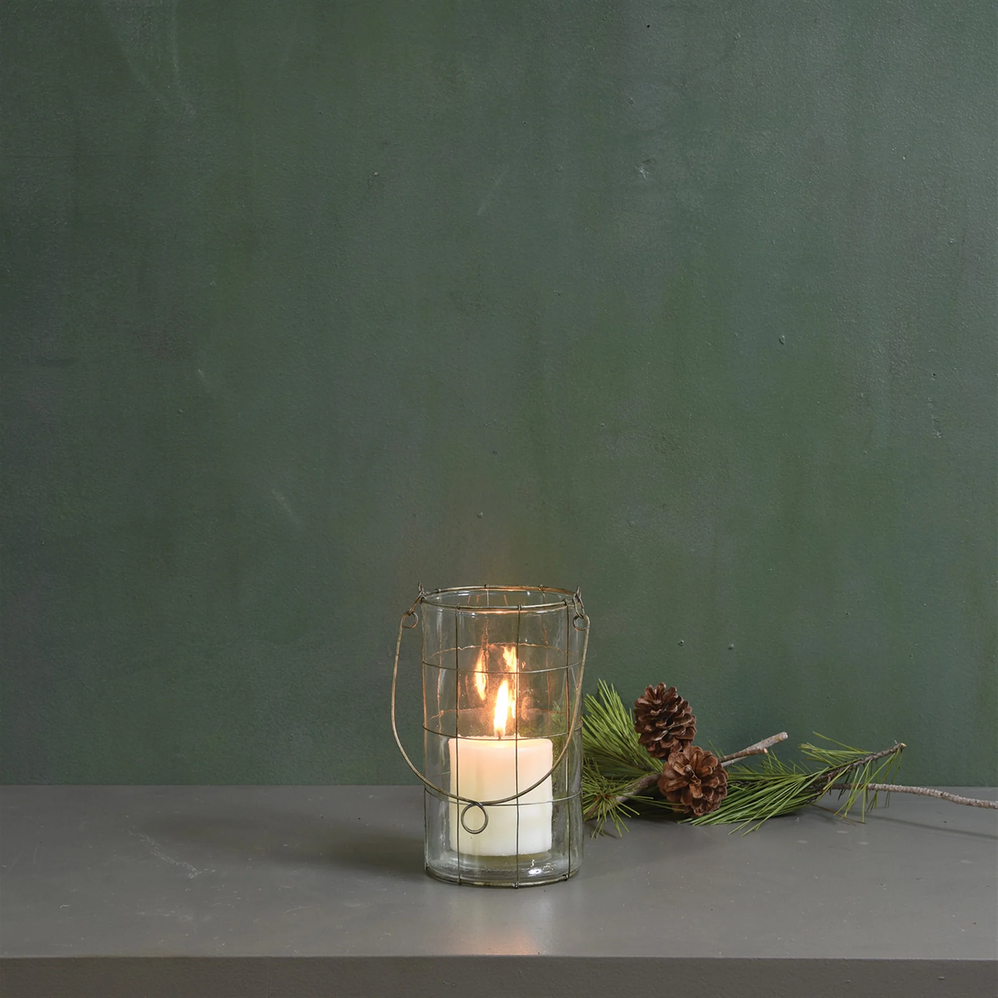 Nils Lantern, Glass - Large Set Of 2 By HomArt - Image 4