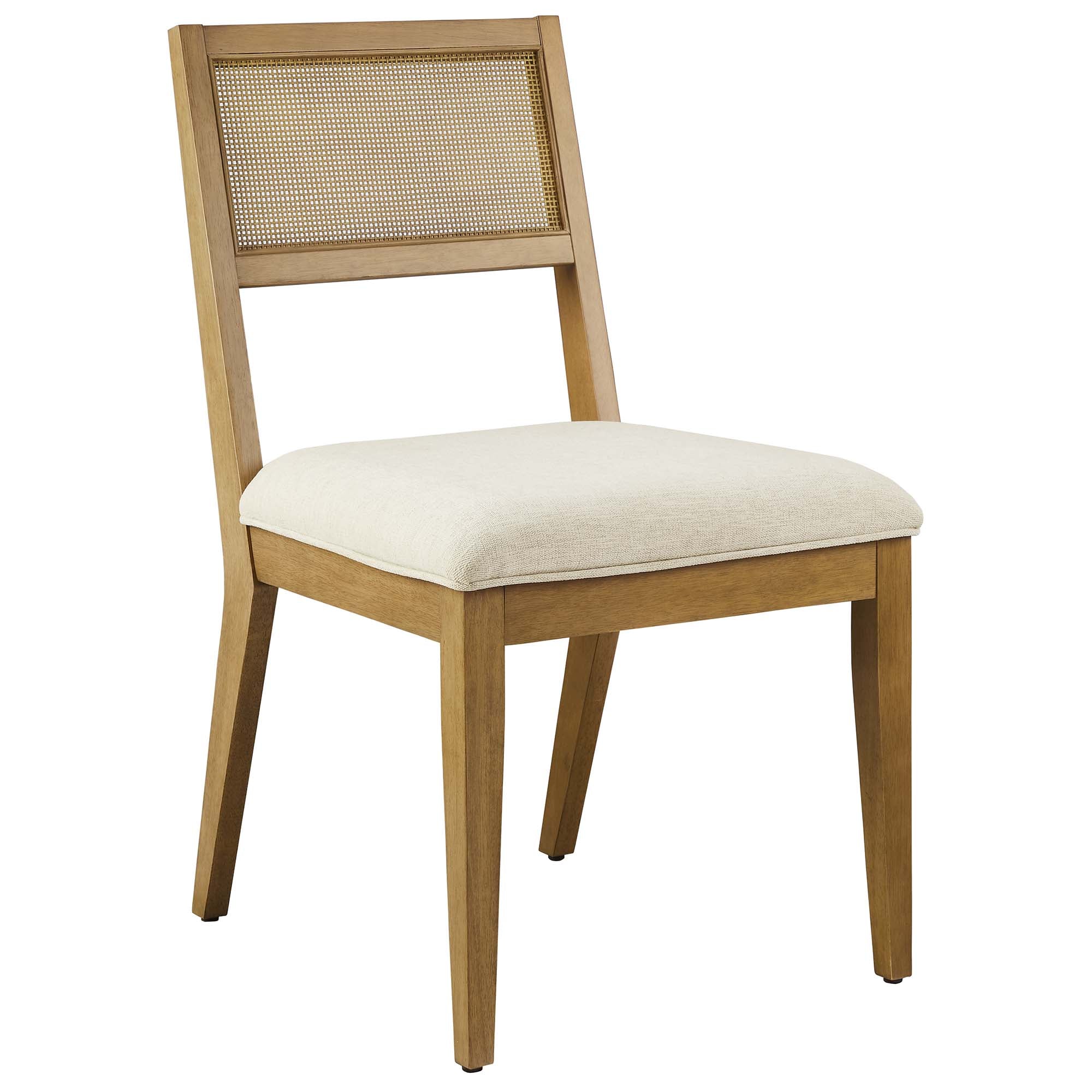 Nimba Faux Rattan Fabric Dining Chairs Set of 2 by Modway - Image 23