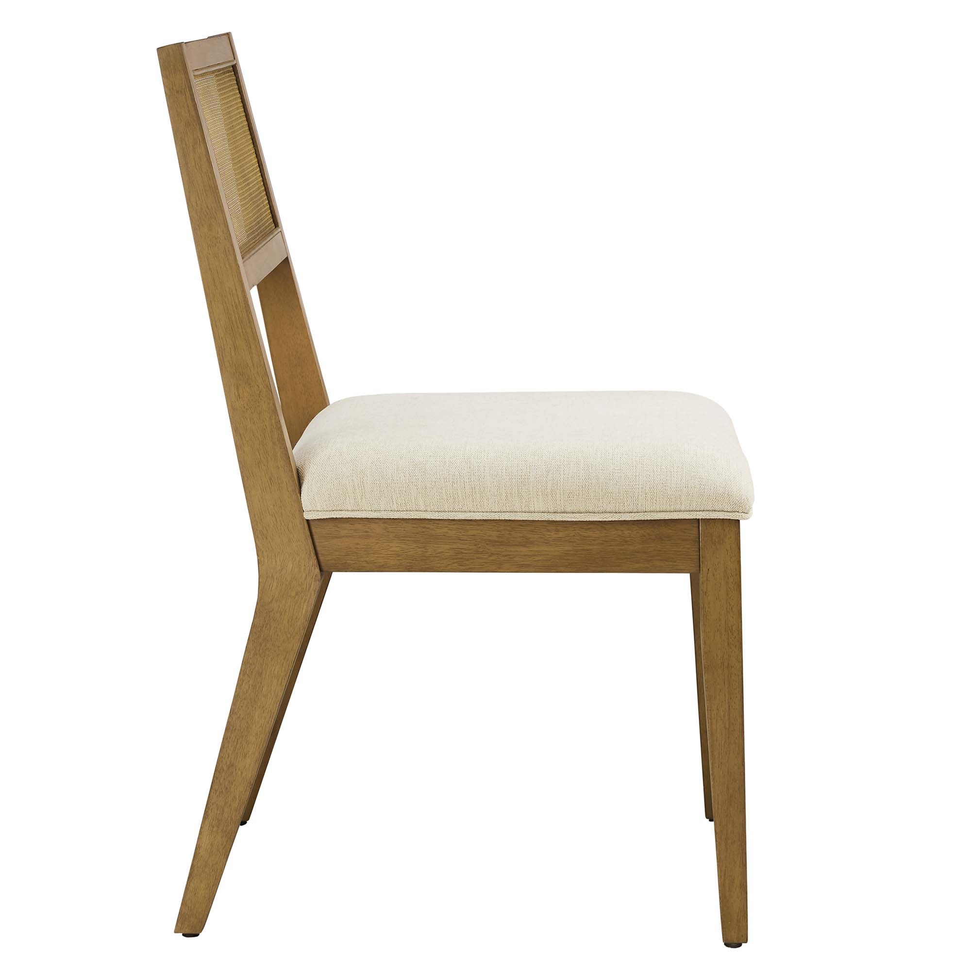 Nimba Faux Rattan Fabric Dining Chairs Set of 2 by Modway - Image 24