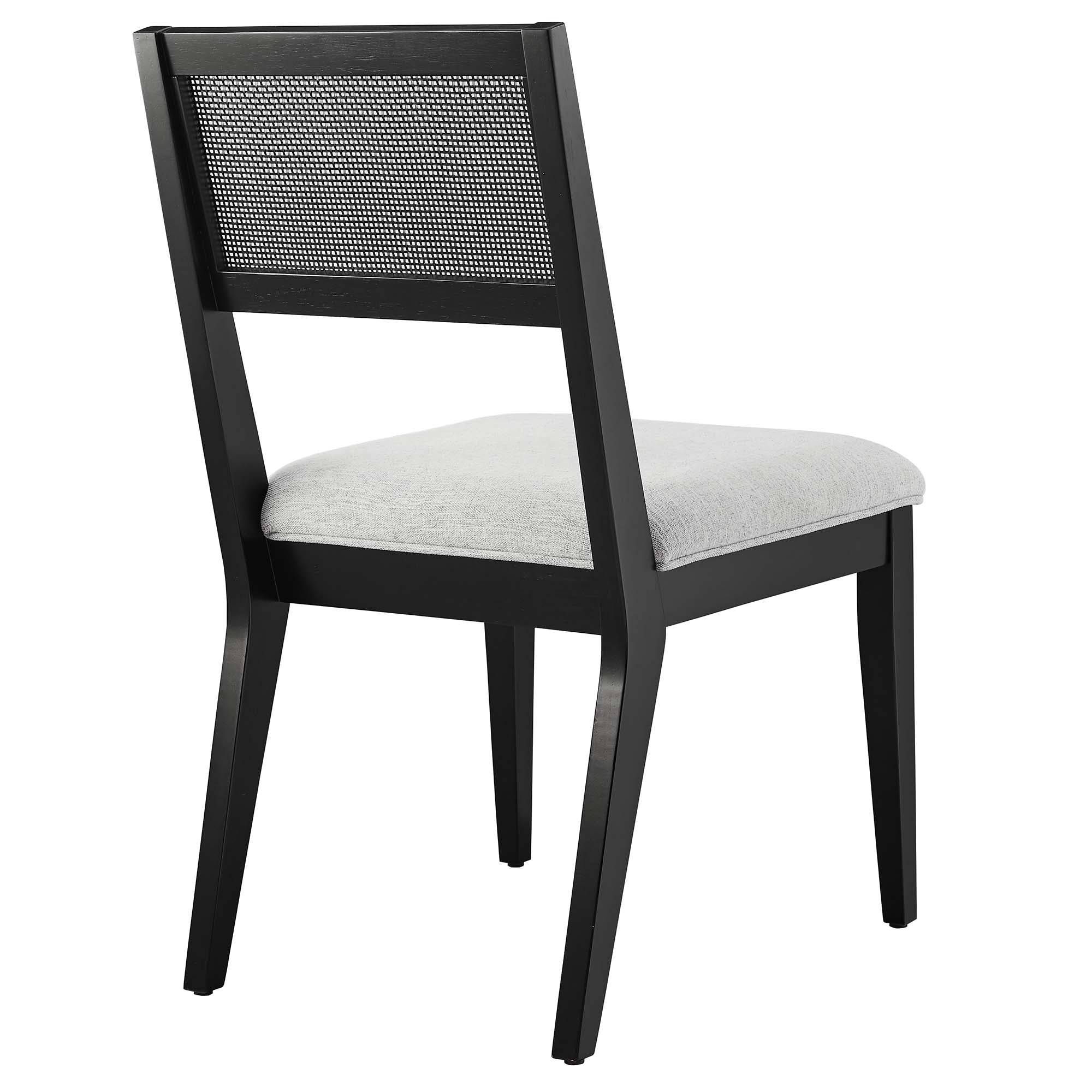 Nimba Faux Rattan Fabric Dining Chairs Set of 2 by Modway - Image 5