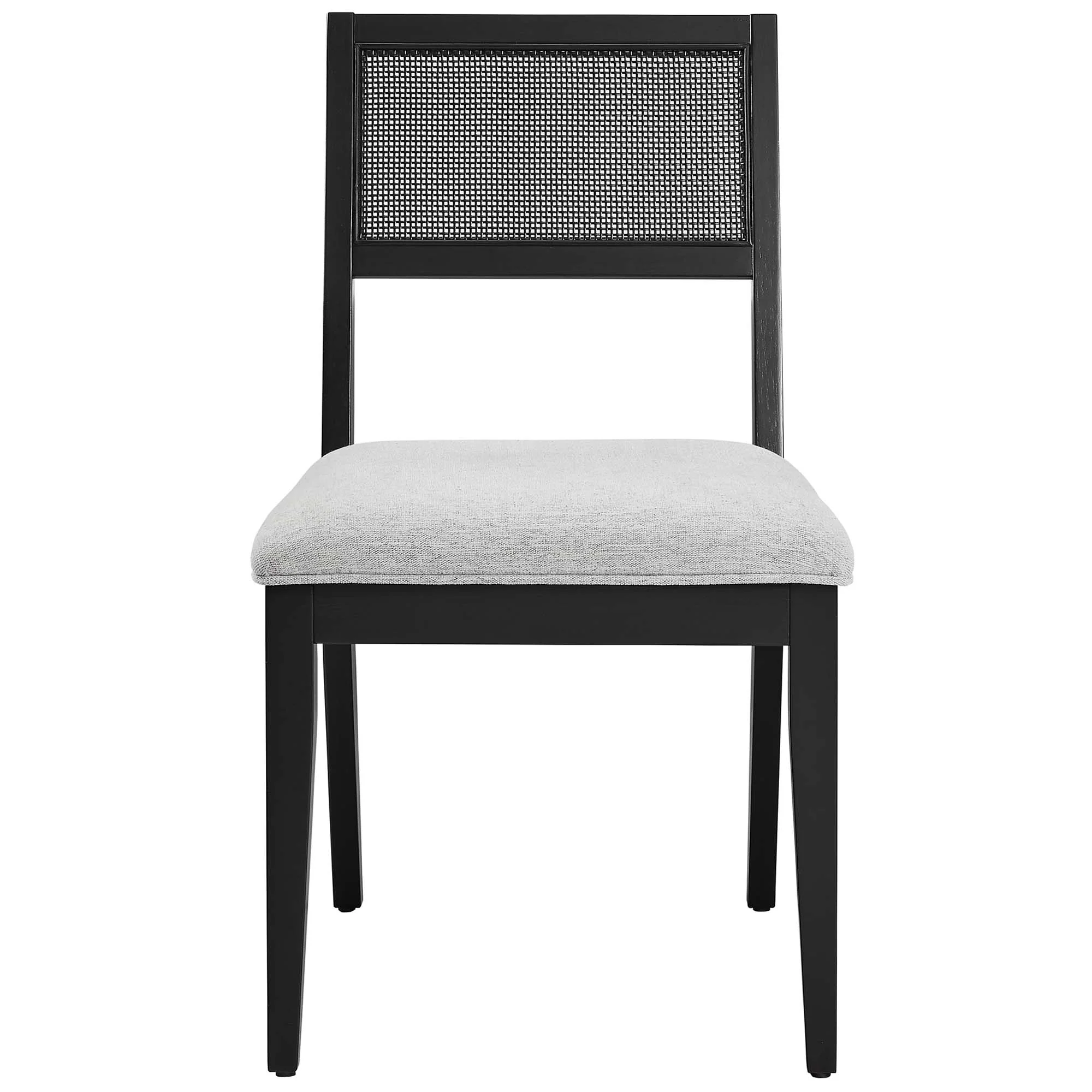 Nimba Faux Rattan Fabric Dining Chairs Set of 2 by Modway - Image 6