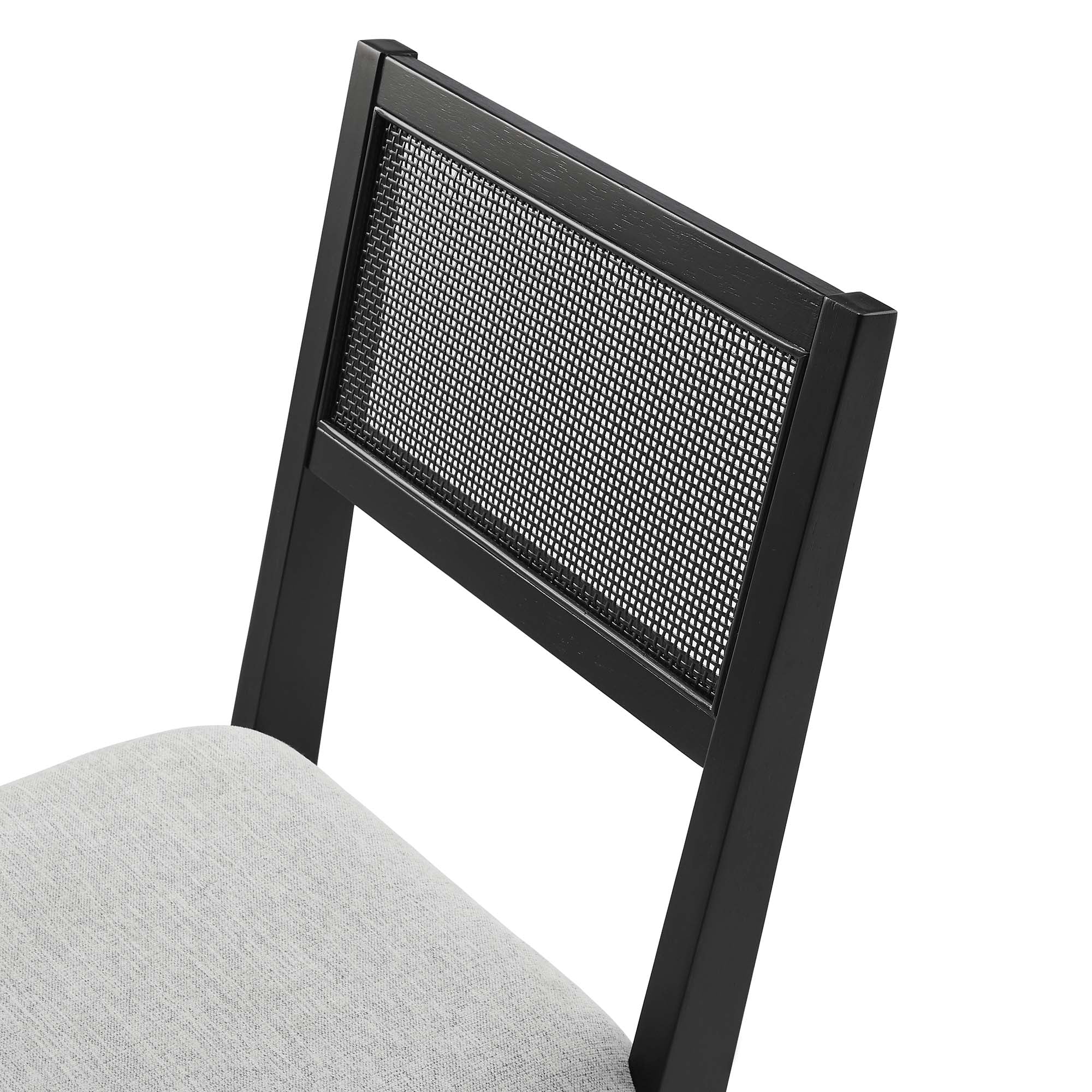 Nimba Faux Rattan Fabric Dining Chairs Set of 2 by Modway - Image 7