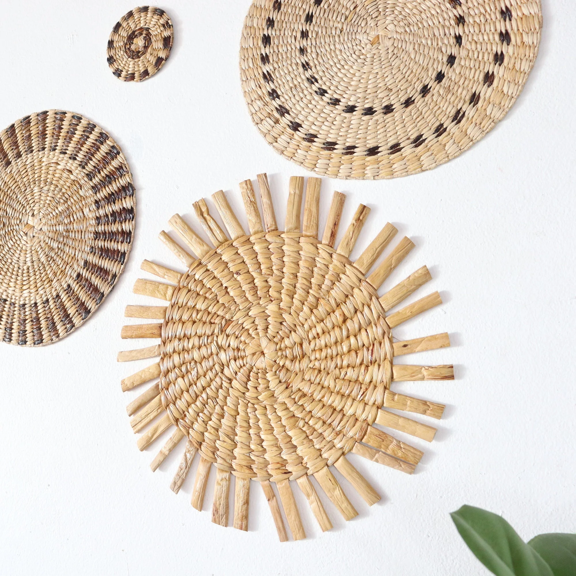Nit Cha Nan - Wall Hanging DeCor (Set Of 4, Banana & Seagrass) By Thaihome - Image 6