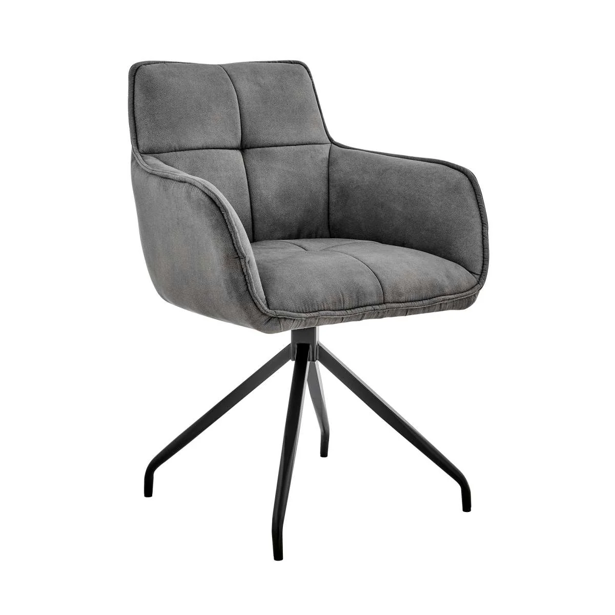 Noah Dining Room Accent Chair in Blue Velvet and Brushed Stainless Steel Finish By Armen Living - Image 7