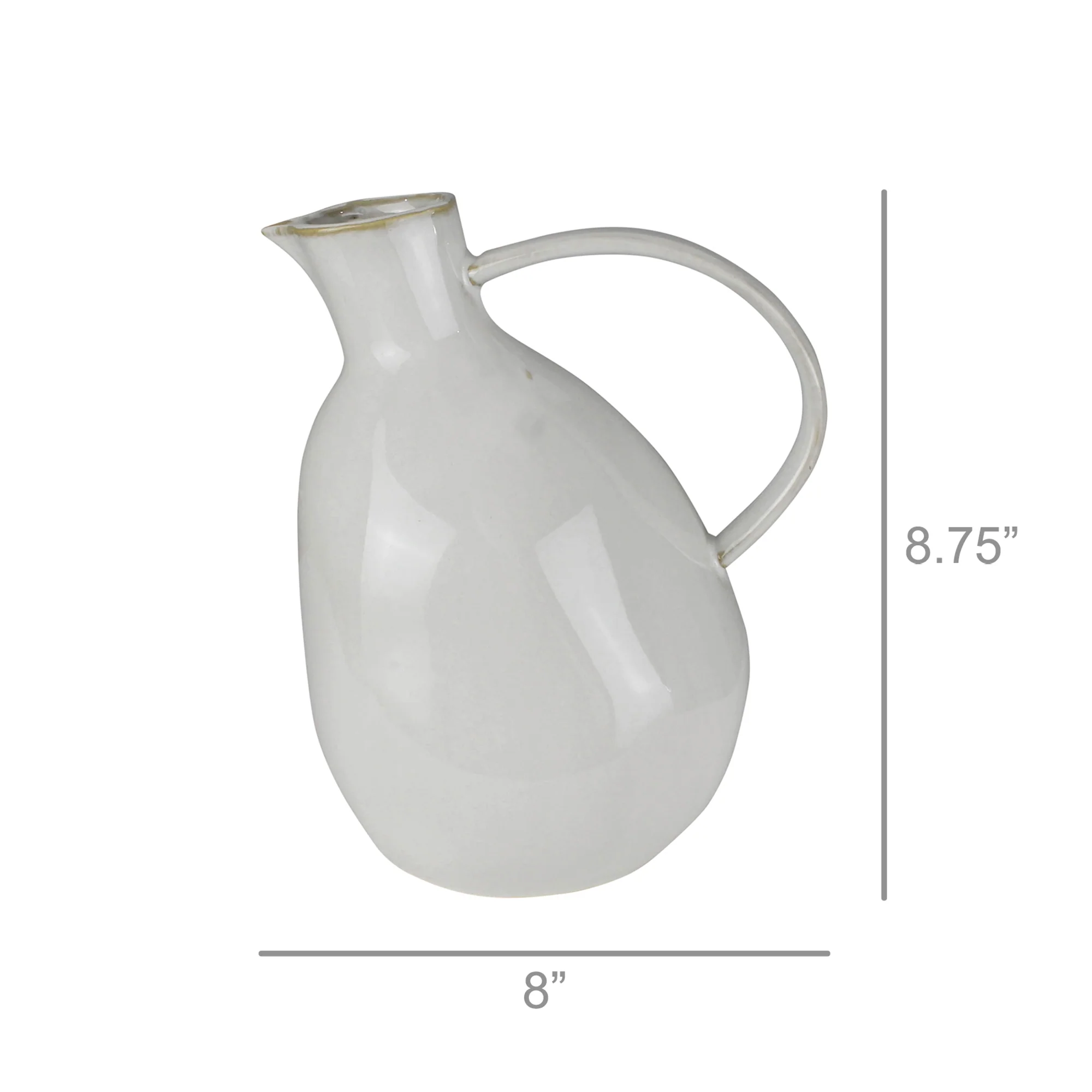 Nogal Pitcher, Ceramic By HomArt - Image 4