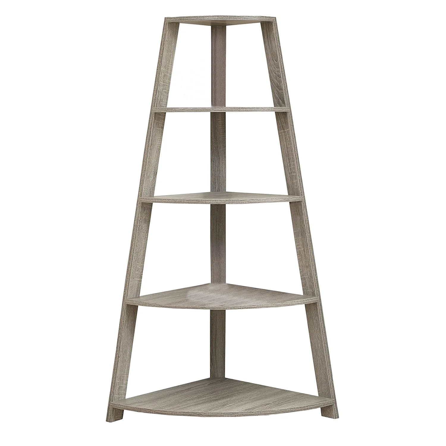 Noir Black Bookcase Corner Accent Shelf By Homeroots - Image 11