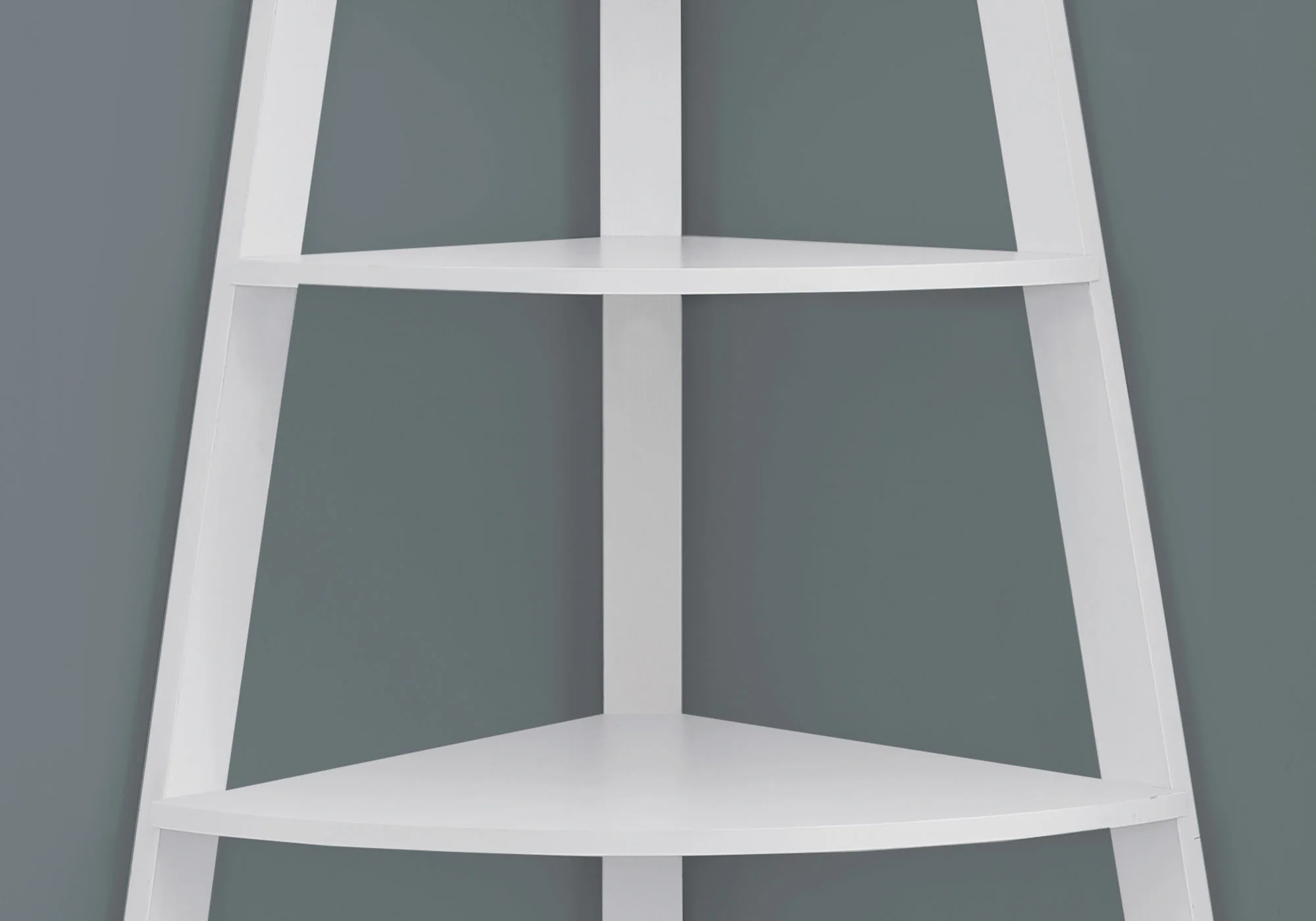 Noir Black Bookcase Corner Accent Shelf By Homeroots - Image 14