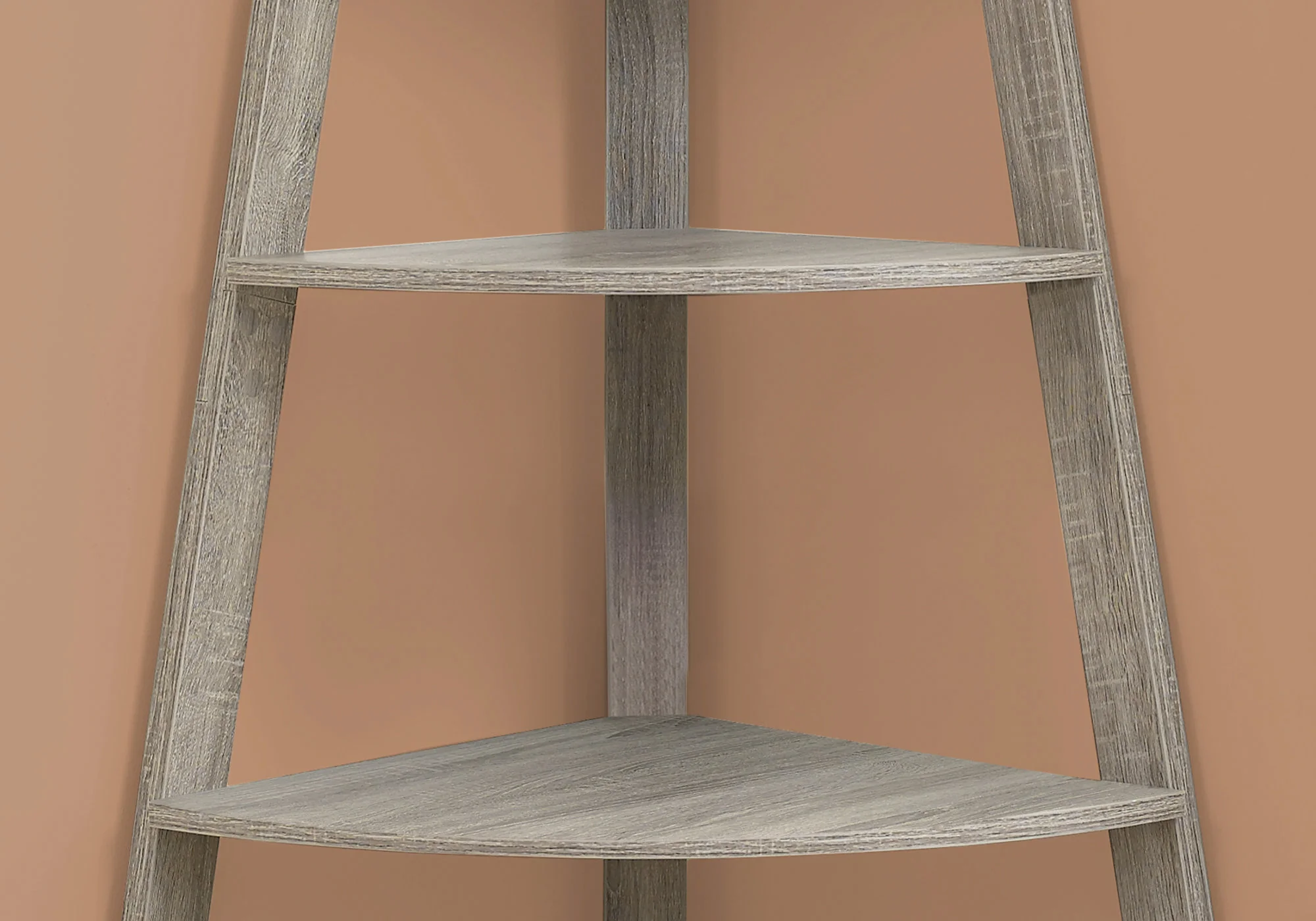 Noir Black Bookcase Corner Accent Shelf By Homeroots - Image 8