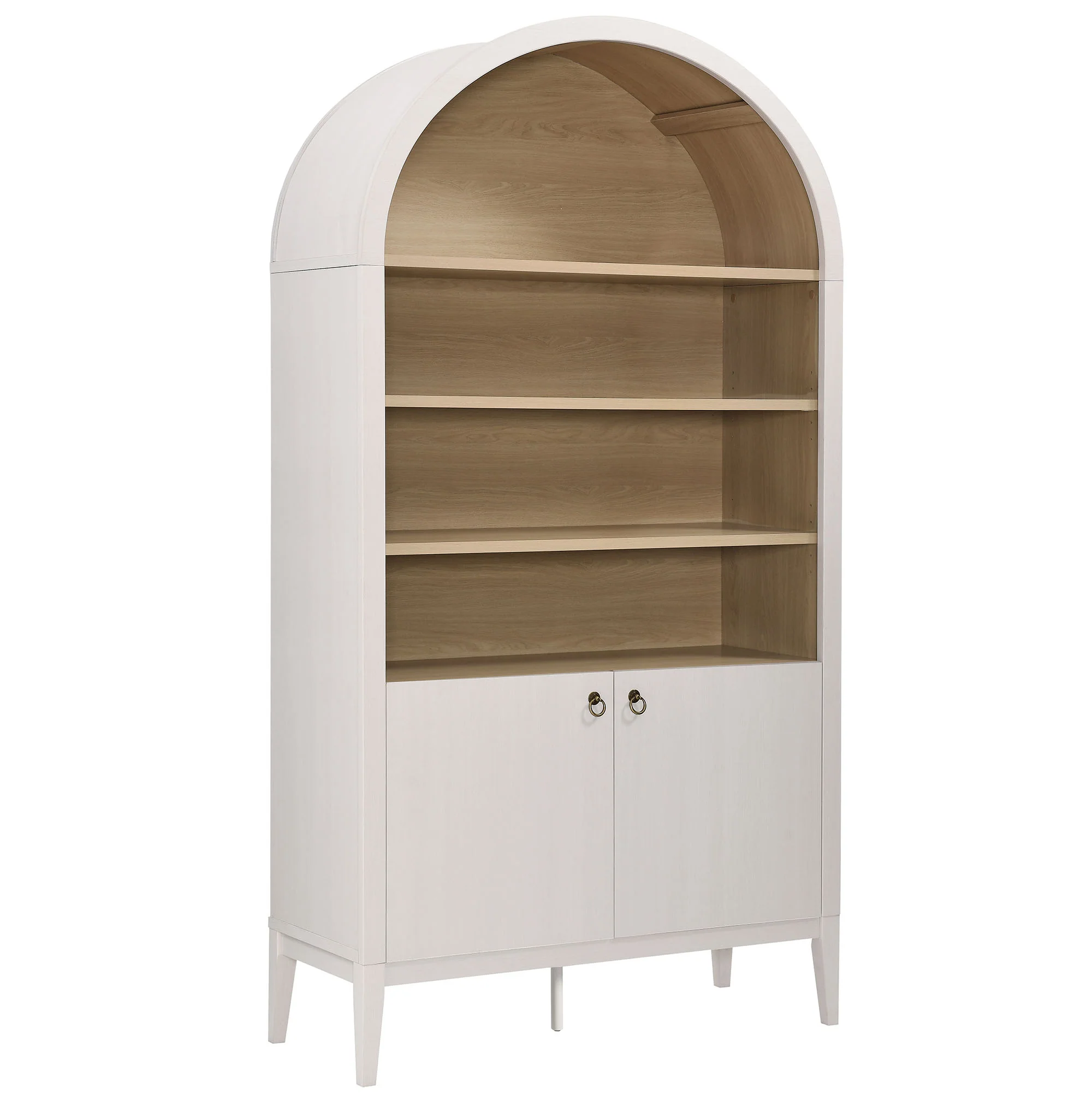 Nolan 74" Tall Wide Arched Storage Display Cabinet Bookshelf by Modway - Image 11