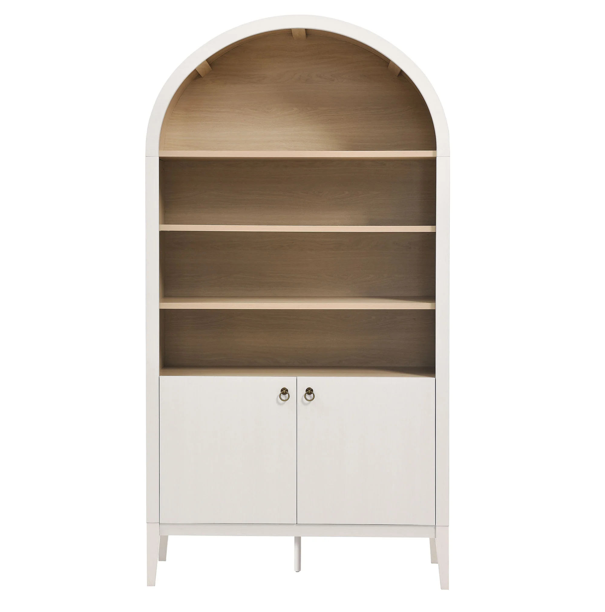Nolan 74" Tall Wide Arched Storage Display Cabinet Bookshelf by Modway - Image 13