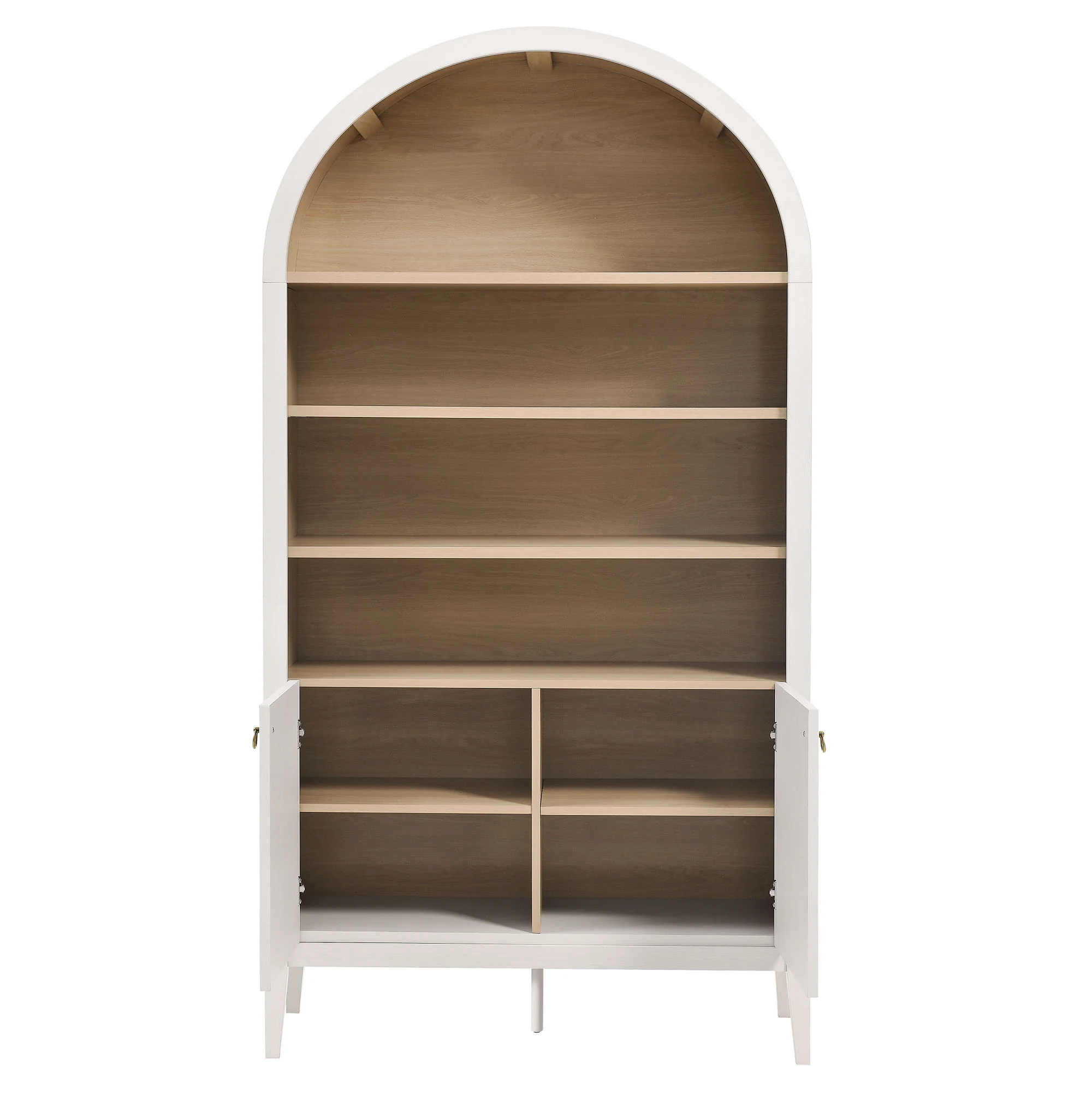 Nolan 74" Tall Wide Arched Storage Display Cabinet Bookshelf by Modway - Image 14