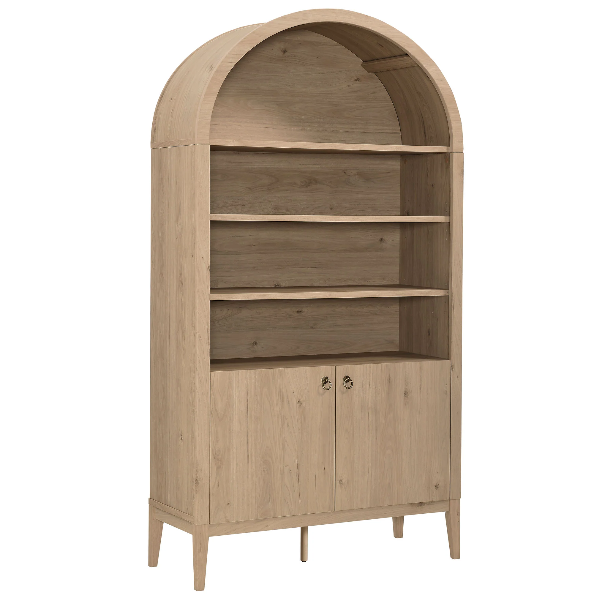 Nolan 74" Tall Wide Arched Storage Display Cabinet Bookshelf by Modway - Image 21
