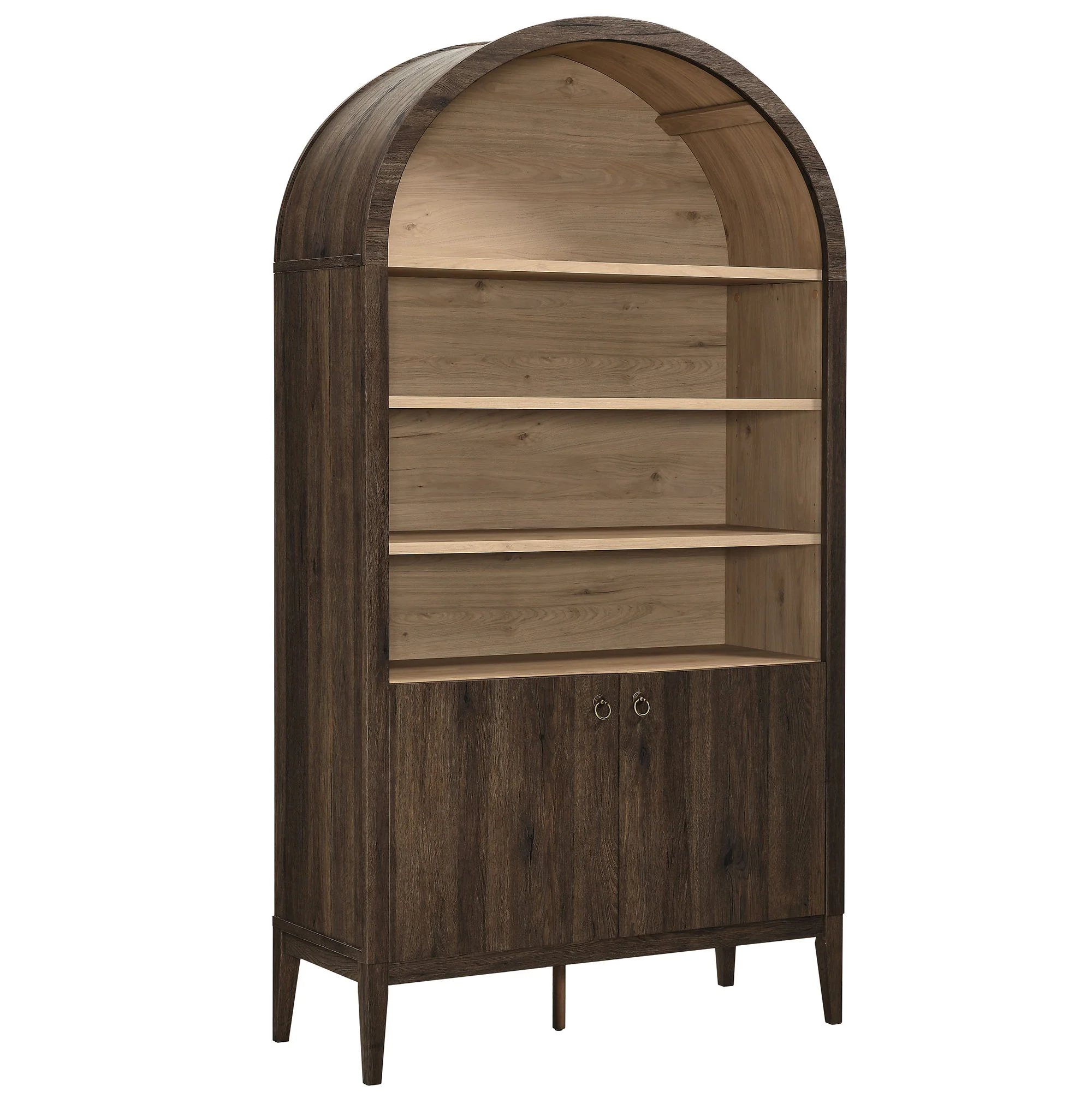 Nolan 74" Tall Wide Arched Storage Display Cabinet Bookshelf by Modway - Image 31