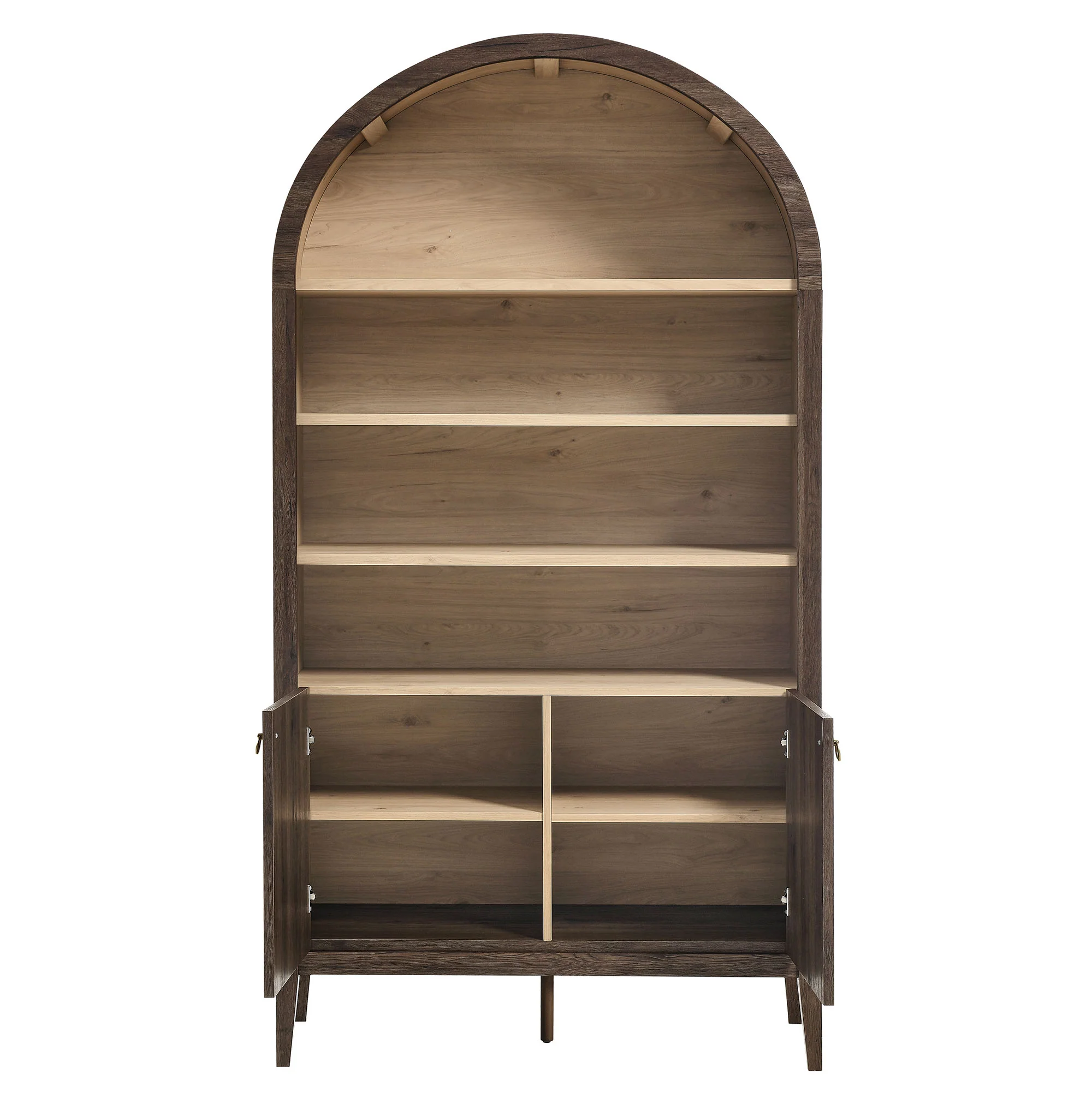 Nolan 74" Tall Wide Arched Storage Display Cabinet Bookshelf by Modway - Image 34