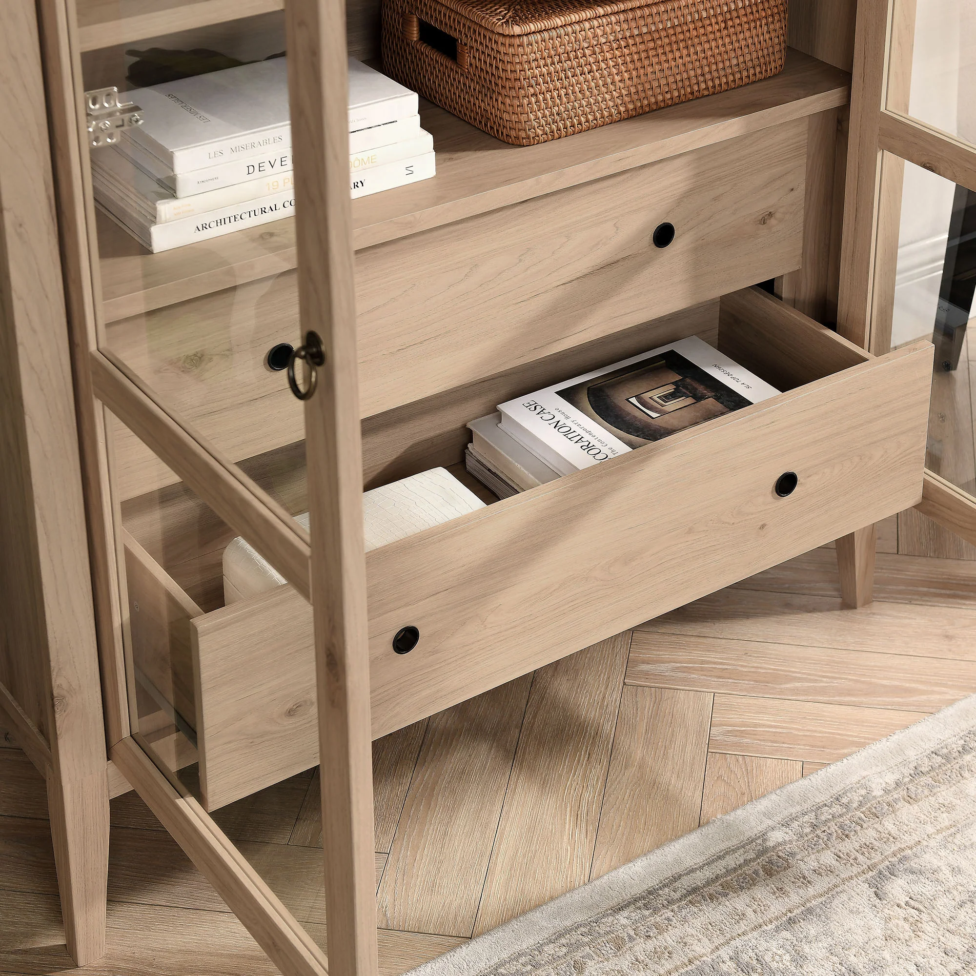 Nolan 74" Tall Wide Arched Storage Display Cabinet by Modway - Image 29