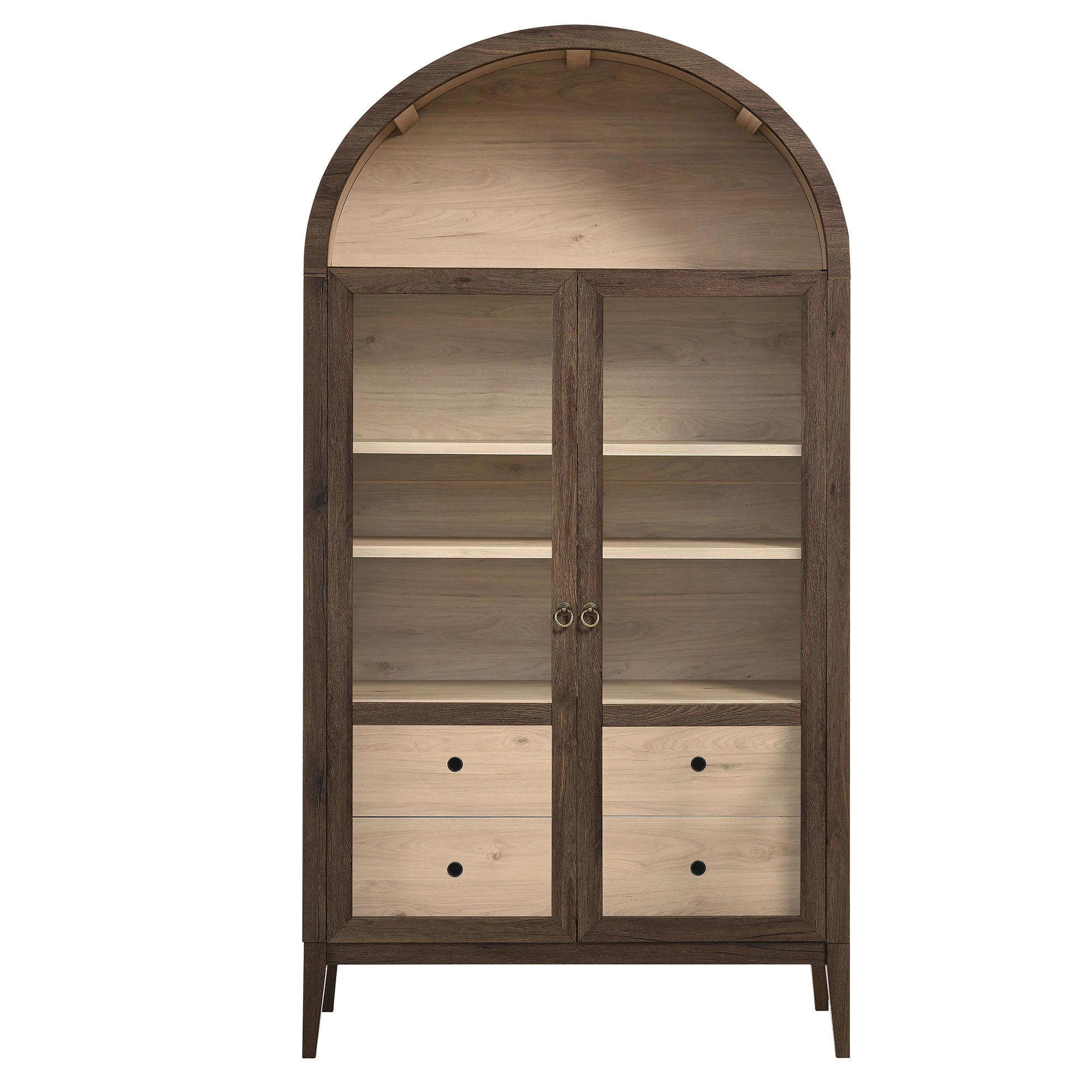 Nolan 74" Tall Wide Arched Storage Display Cabinet by Modway - Image 36