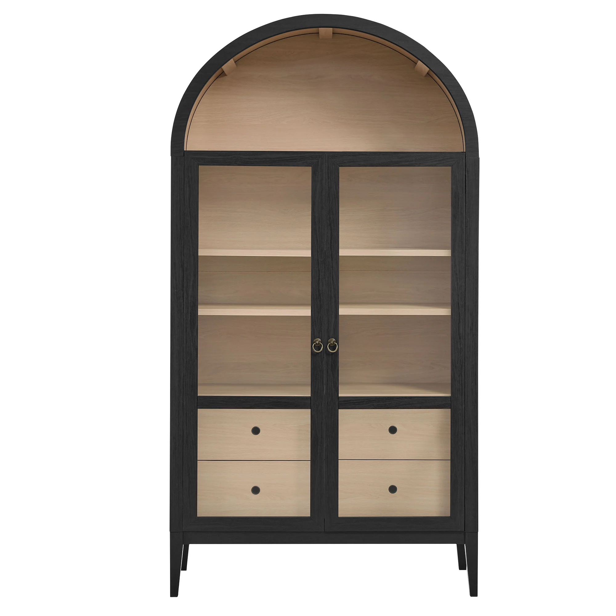 Nolan 74" Tall Wide Arched Storage Display Cabinet by Modway - Image 4