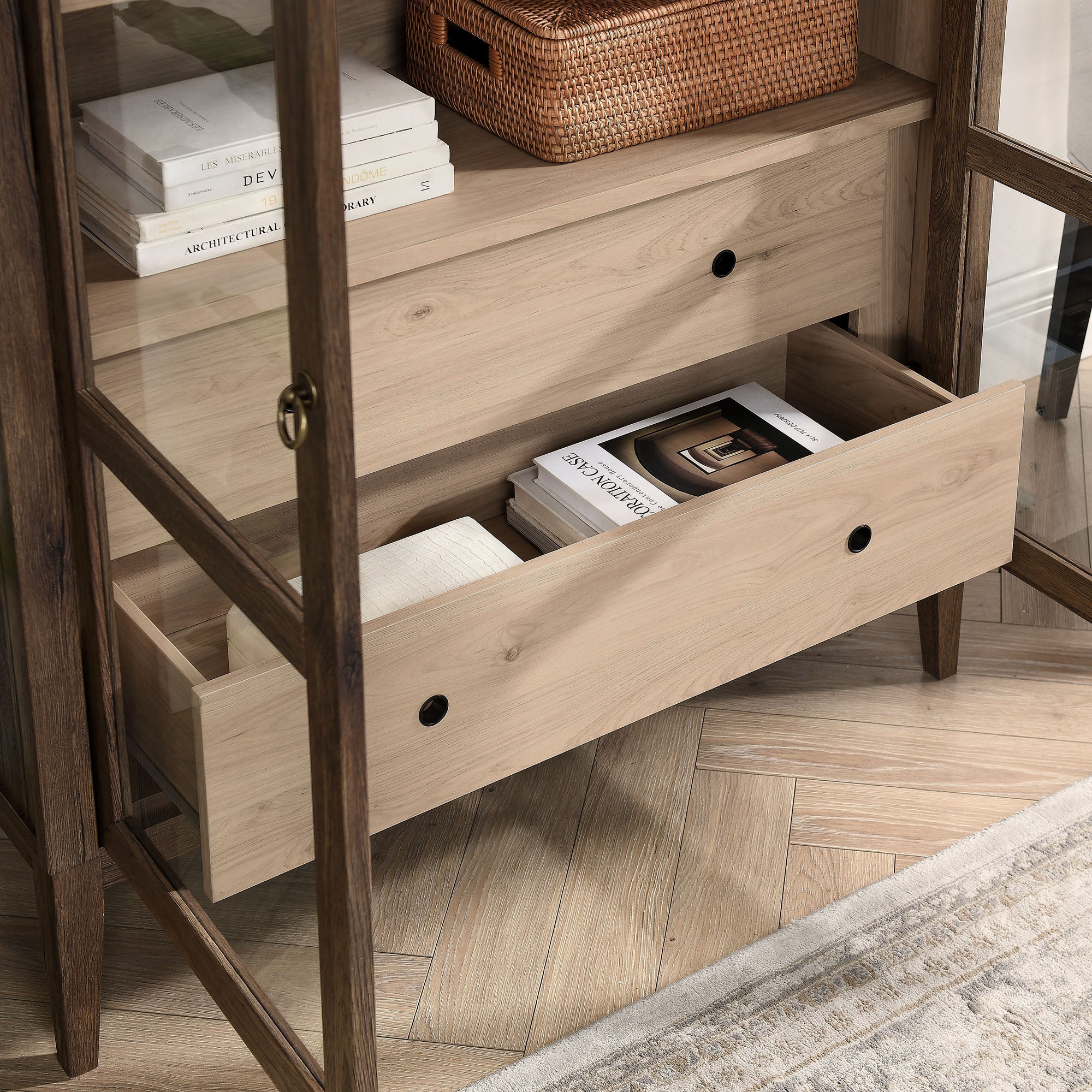 Nolan 74" Tall Wide Arched Storage Display Cabinet by Modway - Image 40