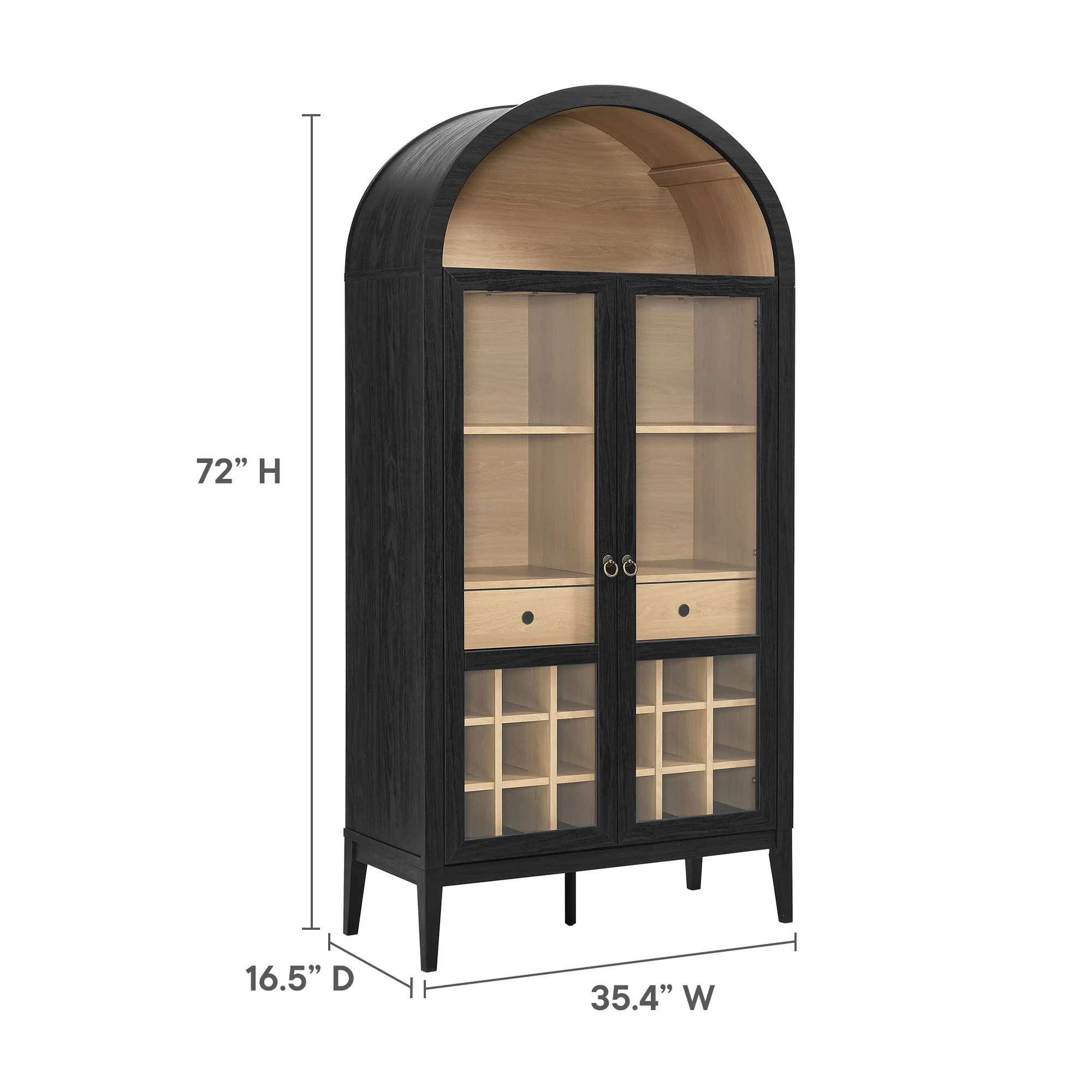 Nolan Arched Bar Cabinet by Modway - Image 10