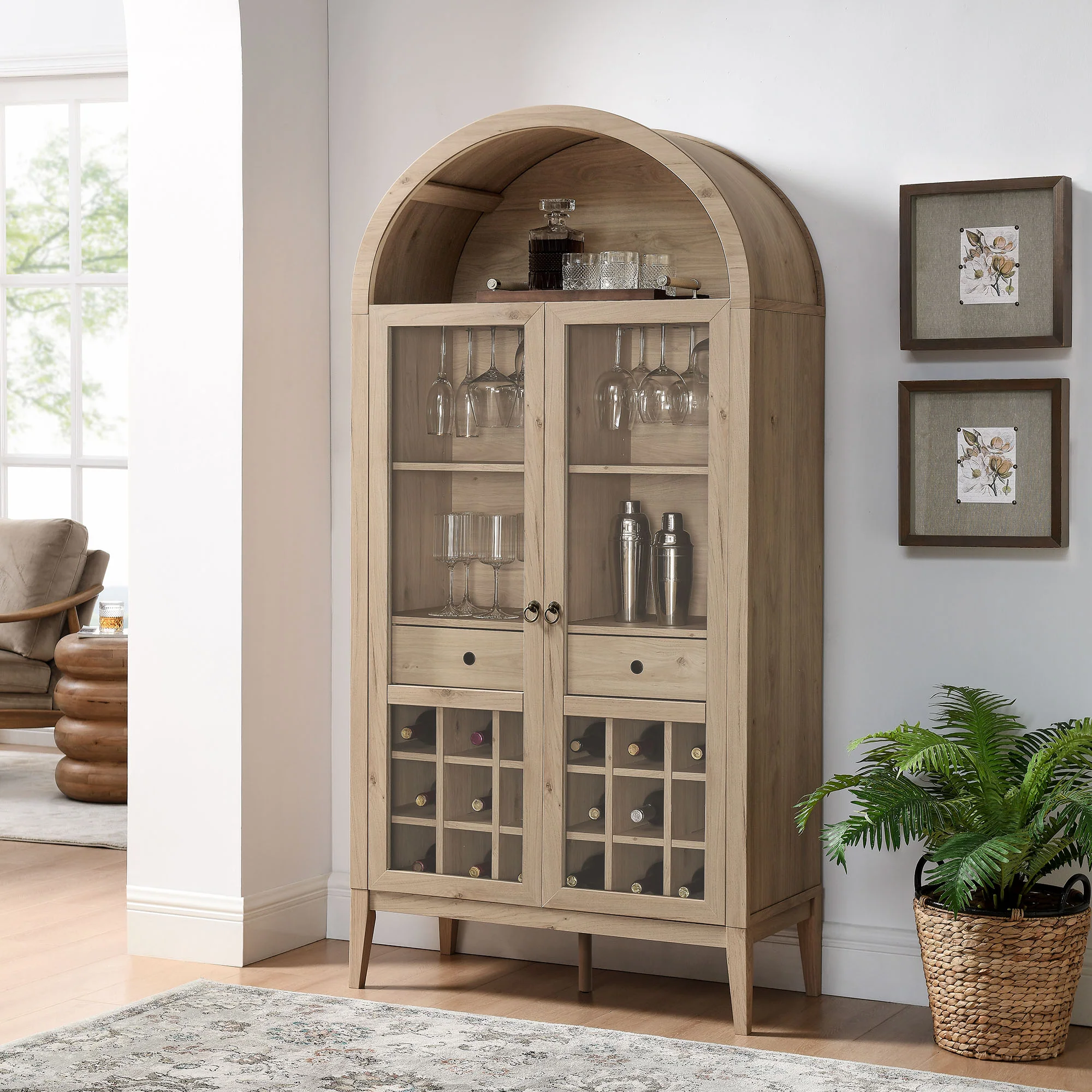 Nolan Arched Bar Cabinet by Modway - Image 28